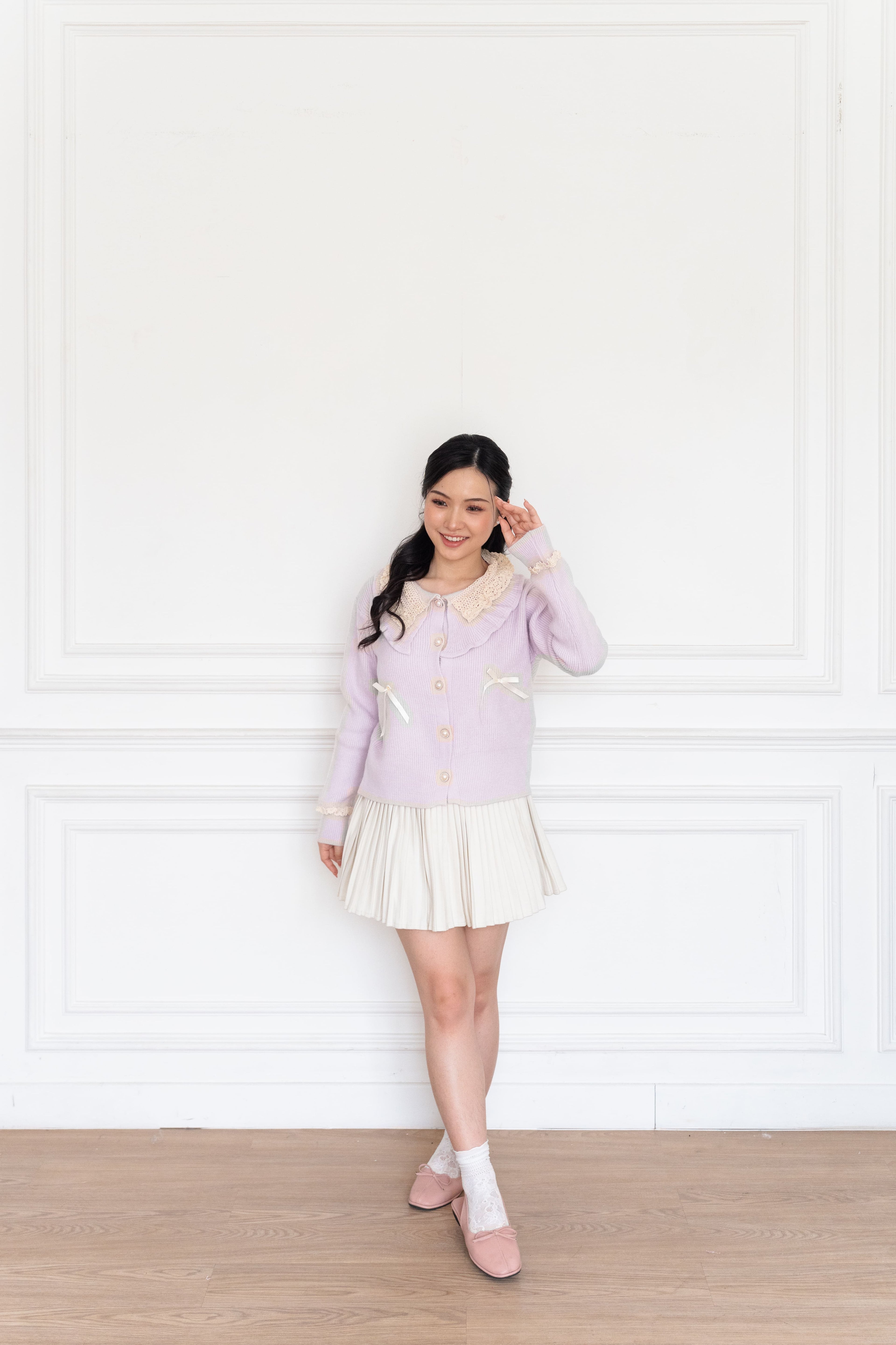 Cardigan Model Pita Ruffle