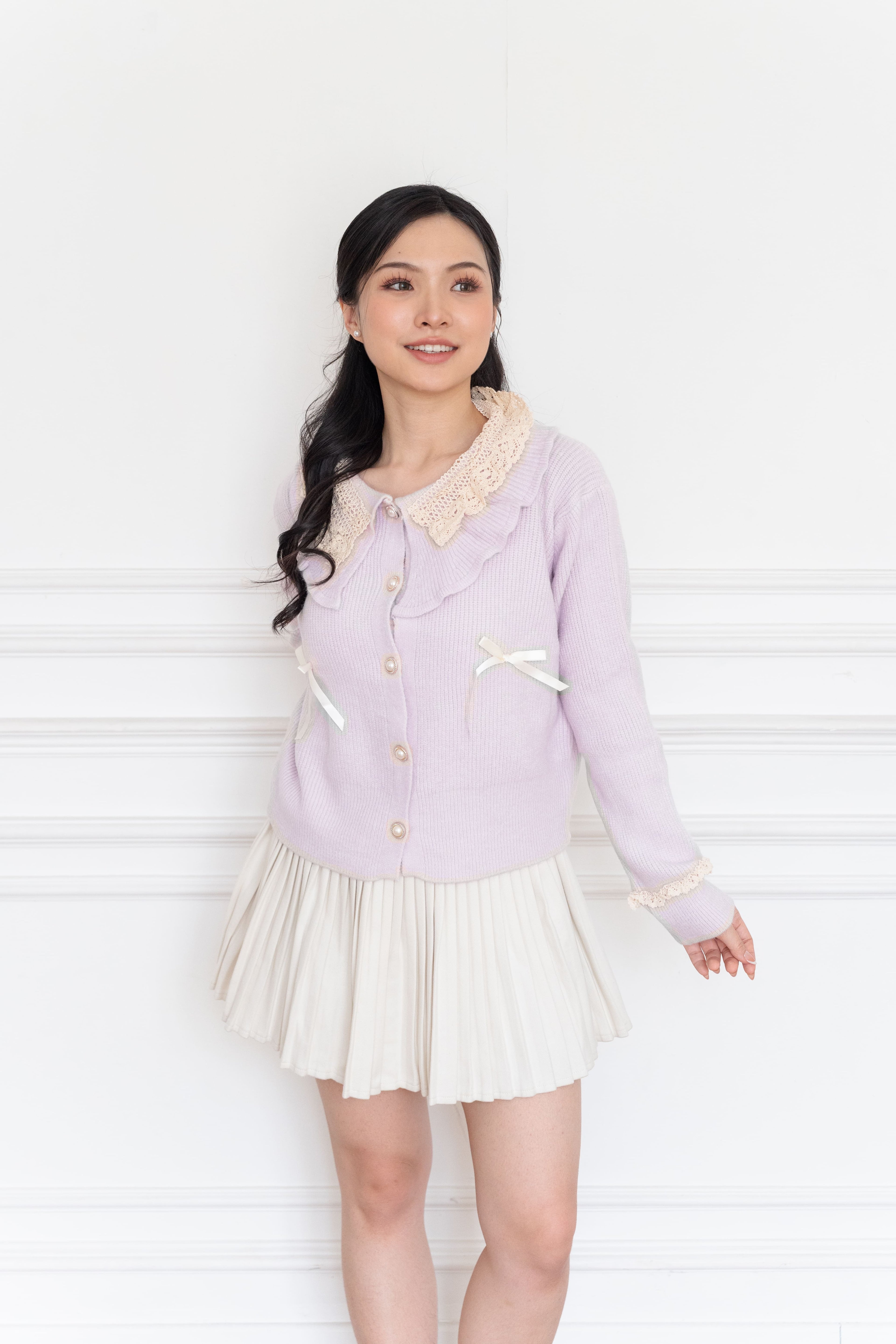 Cardigan Model Pita Ruffle