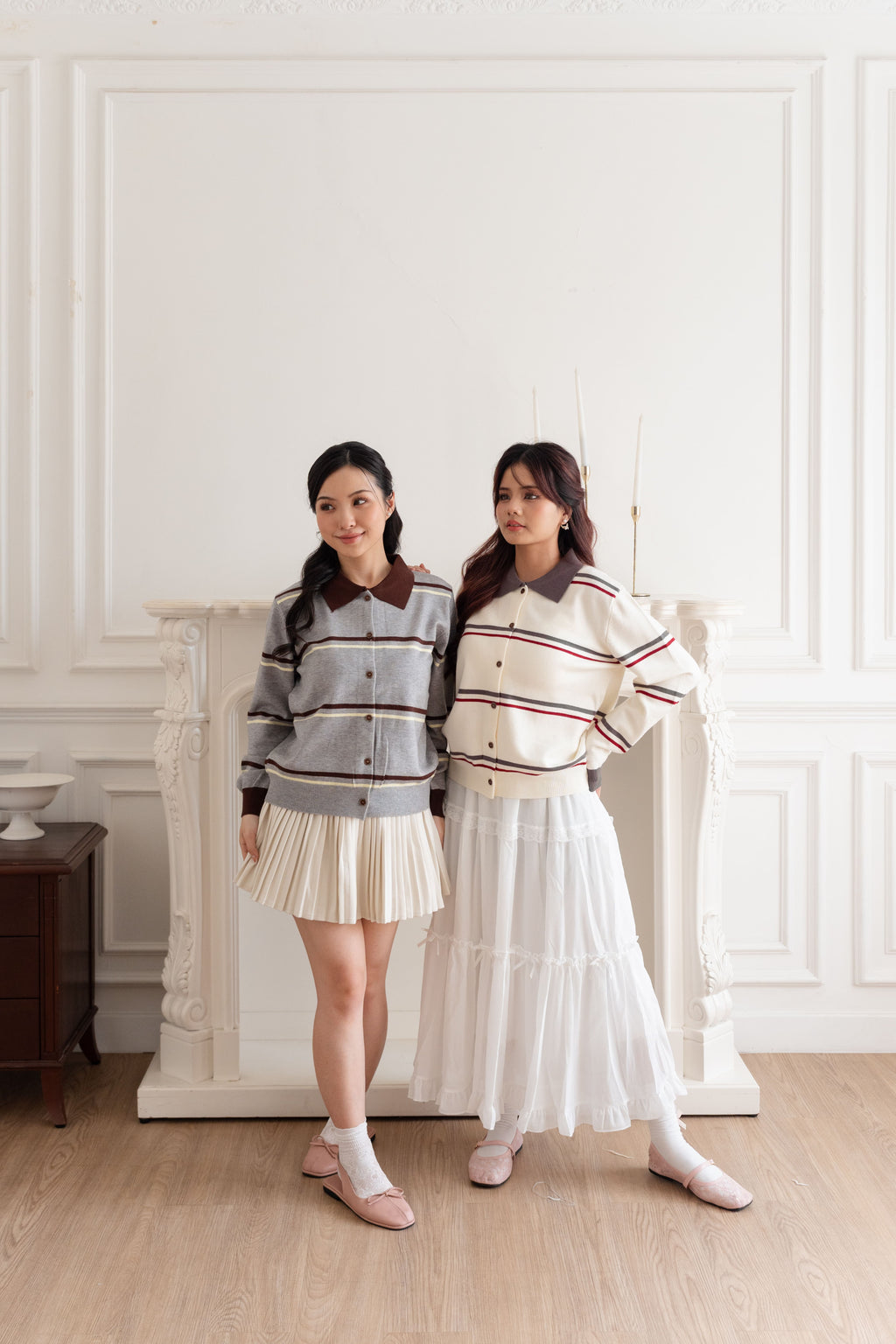 Cardigan Basic Stripe Polo