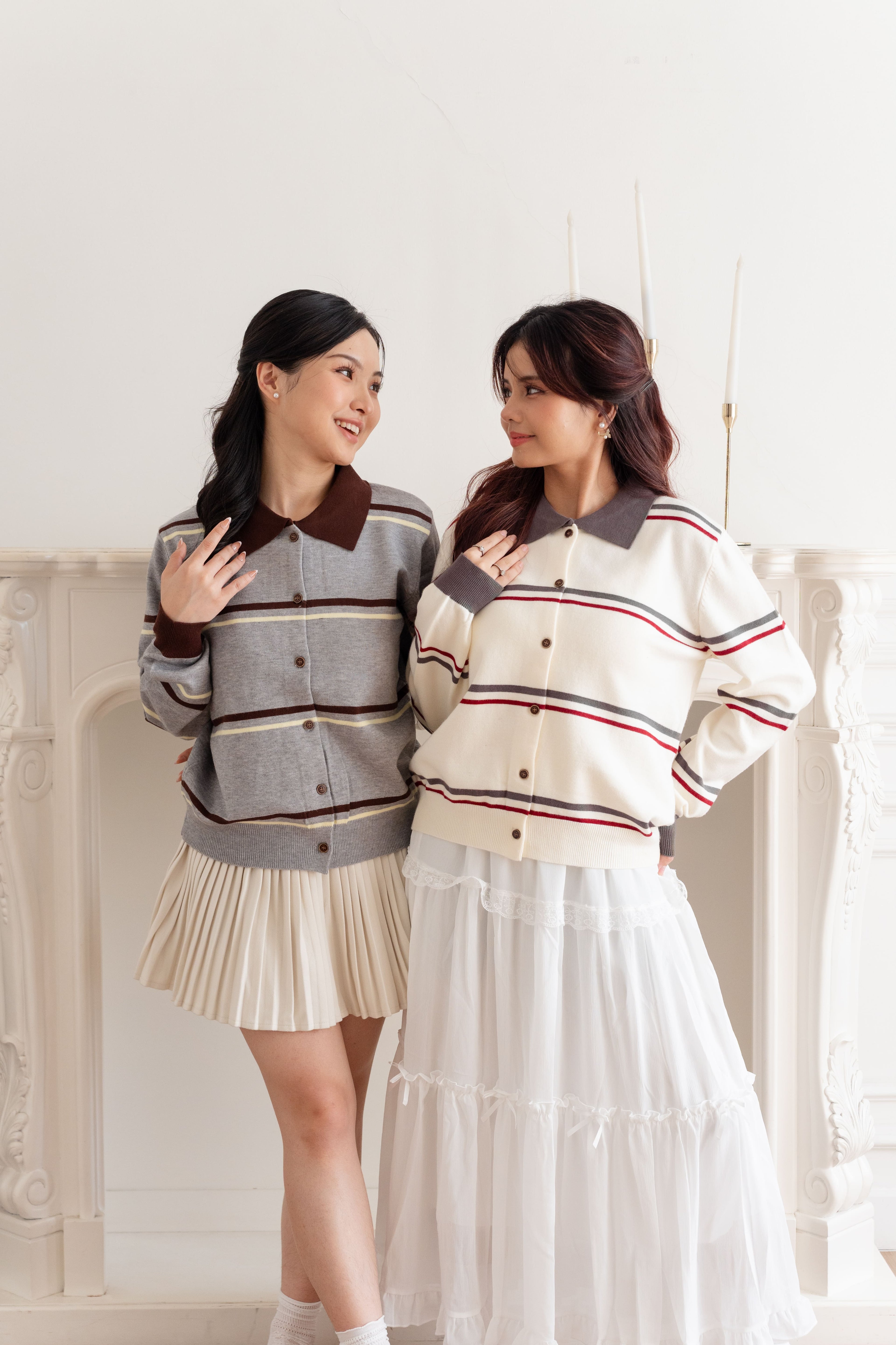Cardigan Basic Stripe Polo