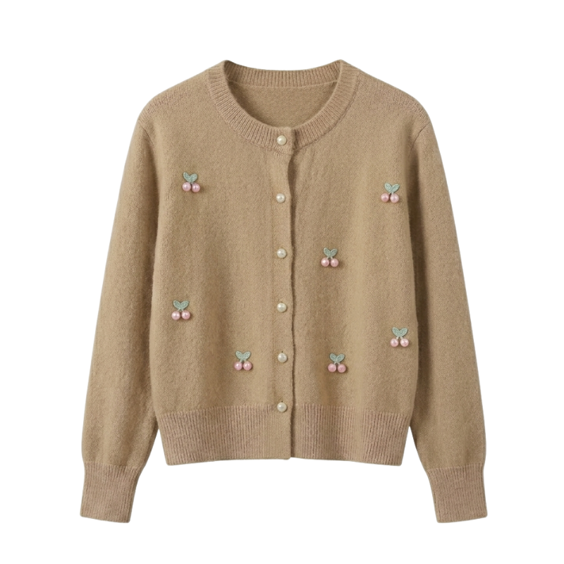 Cardigan Motif Cherry