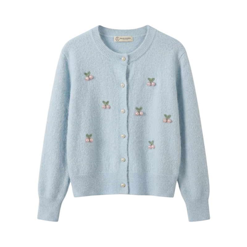 Cardigan Motif Cherry