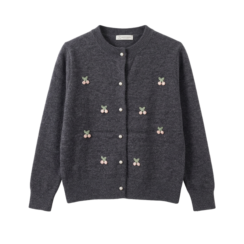 Cardigan Motif Cherry