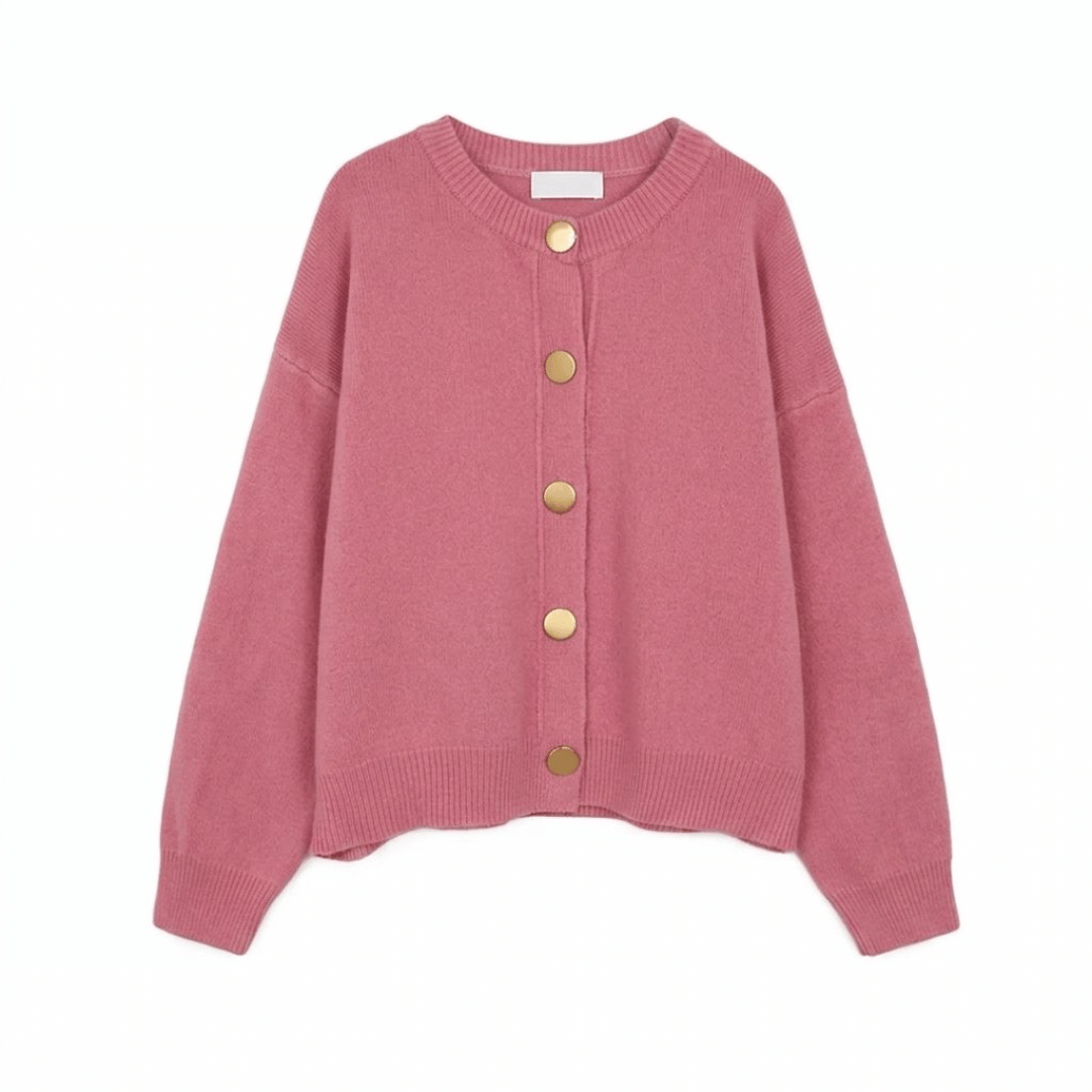 Cardigan Basic Big Button
