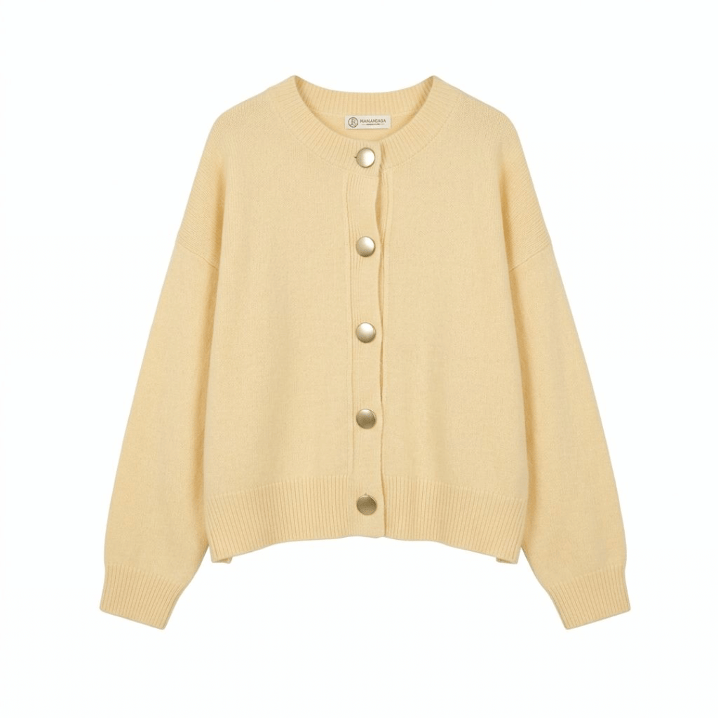 Cardigan Basic Big Button