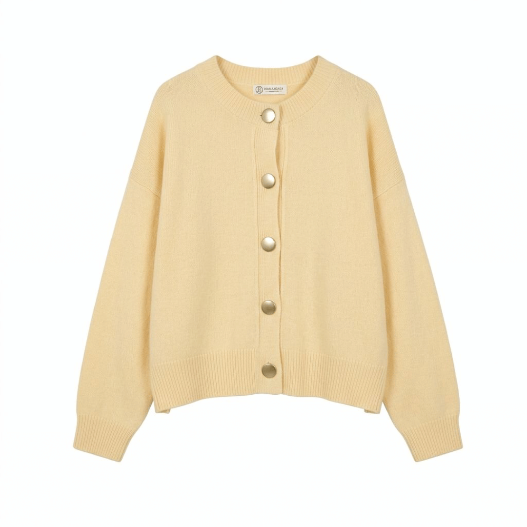 Cardigan Basic Big Button