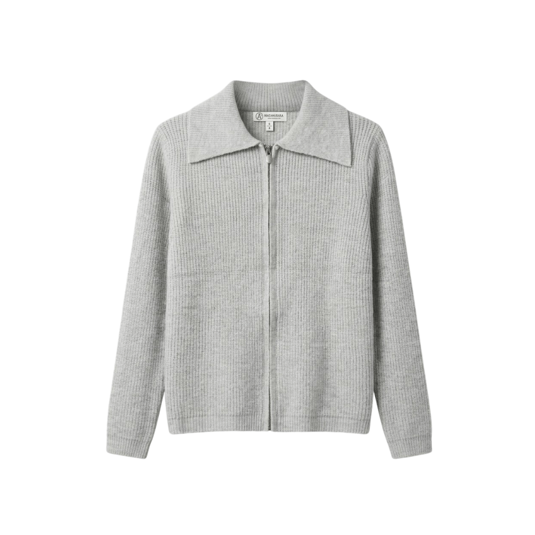 Cardigan Basic Jacket Zipper