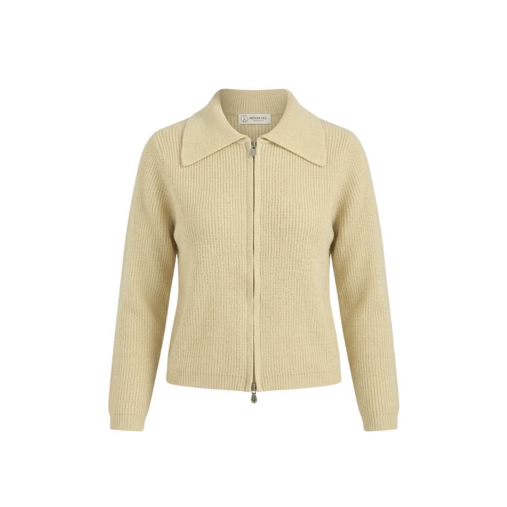 Cardigan Basic Jacket Zipper