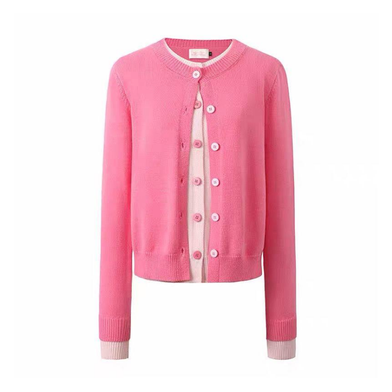 Cardigan Basic Double Layer