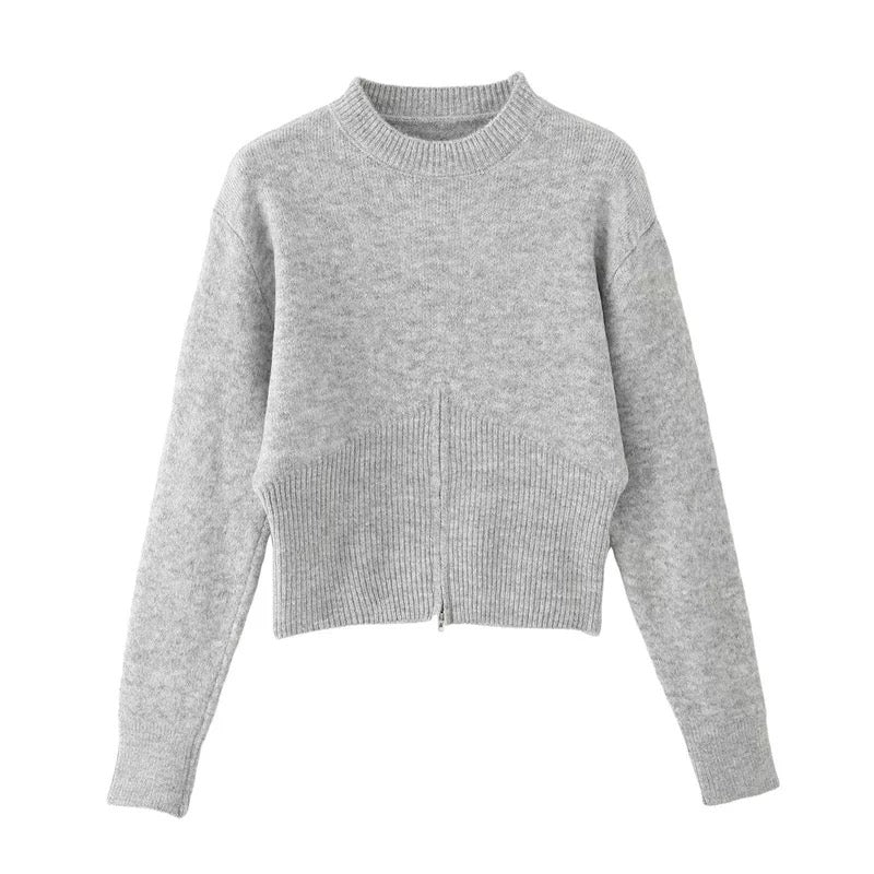 Cardigan Basic Zipper Bottom