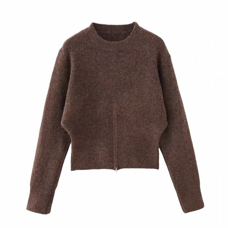 Cardigan Basic Zipper Bottom