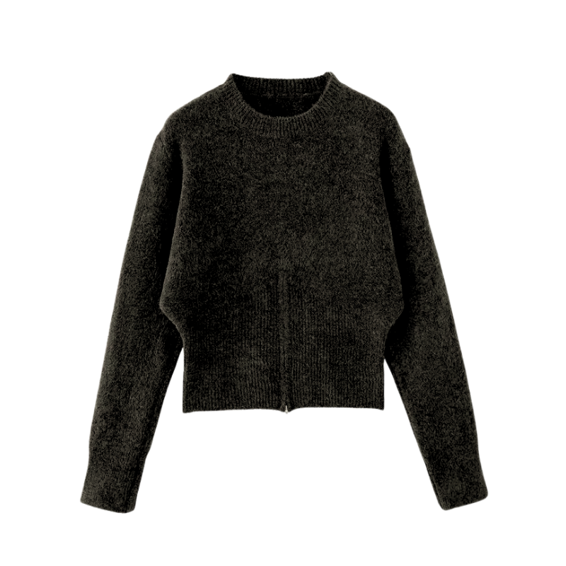 Cardigan Basic Zipper Bottom