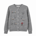 Cardigan Rajut Mushroom Bordir
