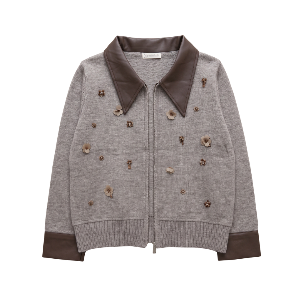 Cardigan Beads Zipper