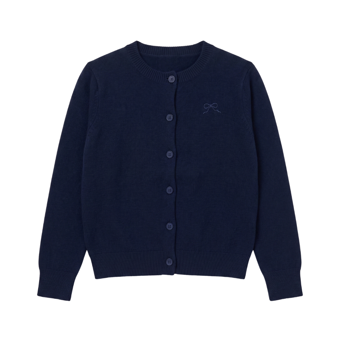 Cardigan Basic Ribbon Knit