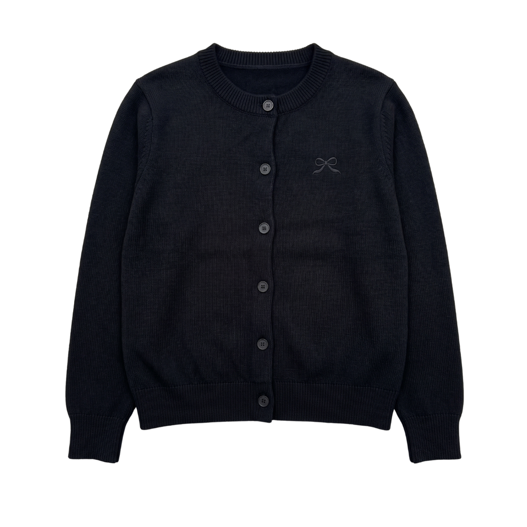 Cardigan Basic Ribbon Knit