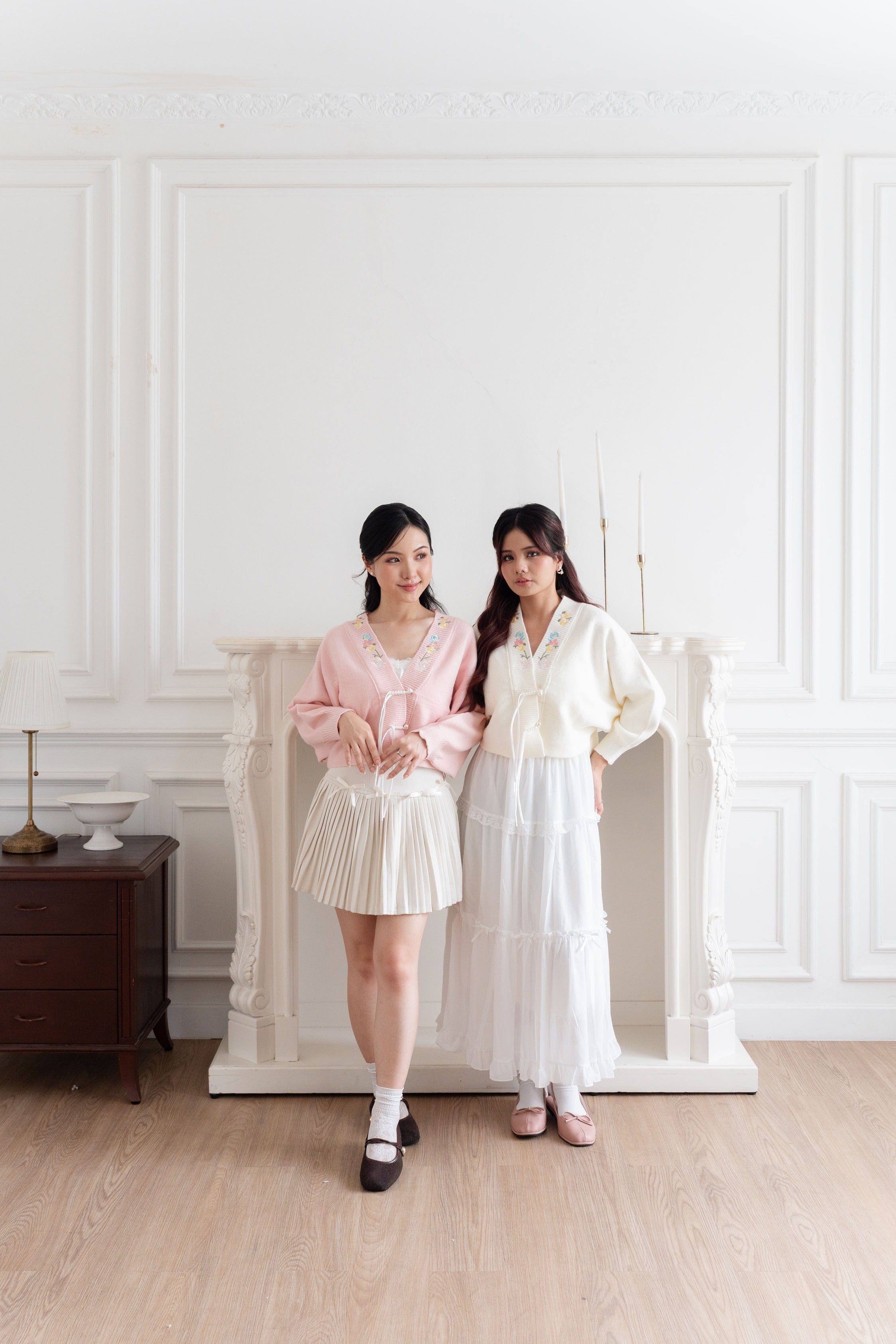 Cardigan Motif Bunga Embroidery