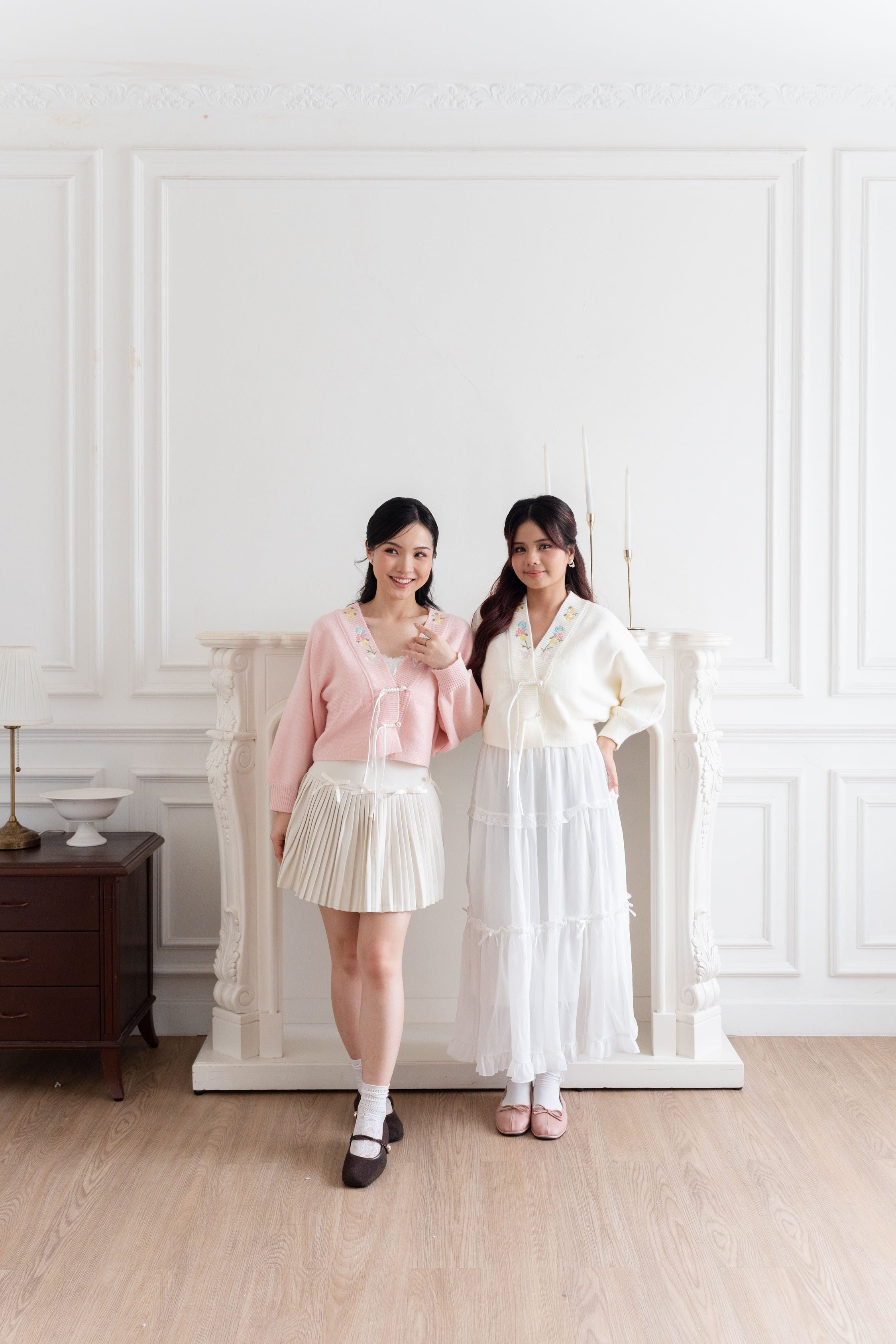 Cardigan Motif Bunga Embroidery