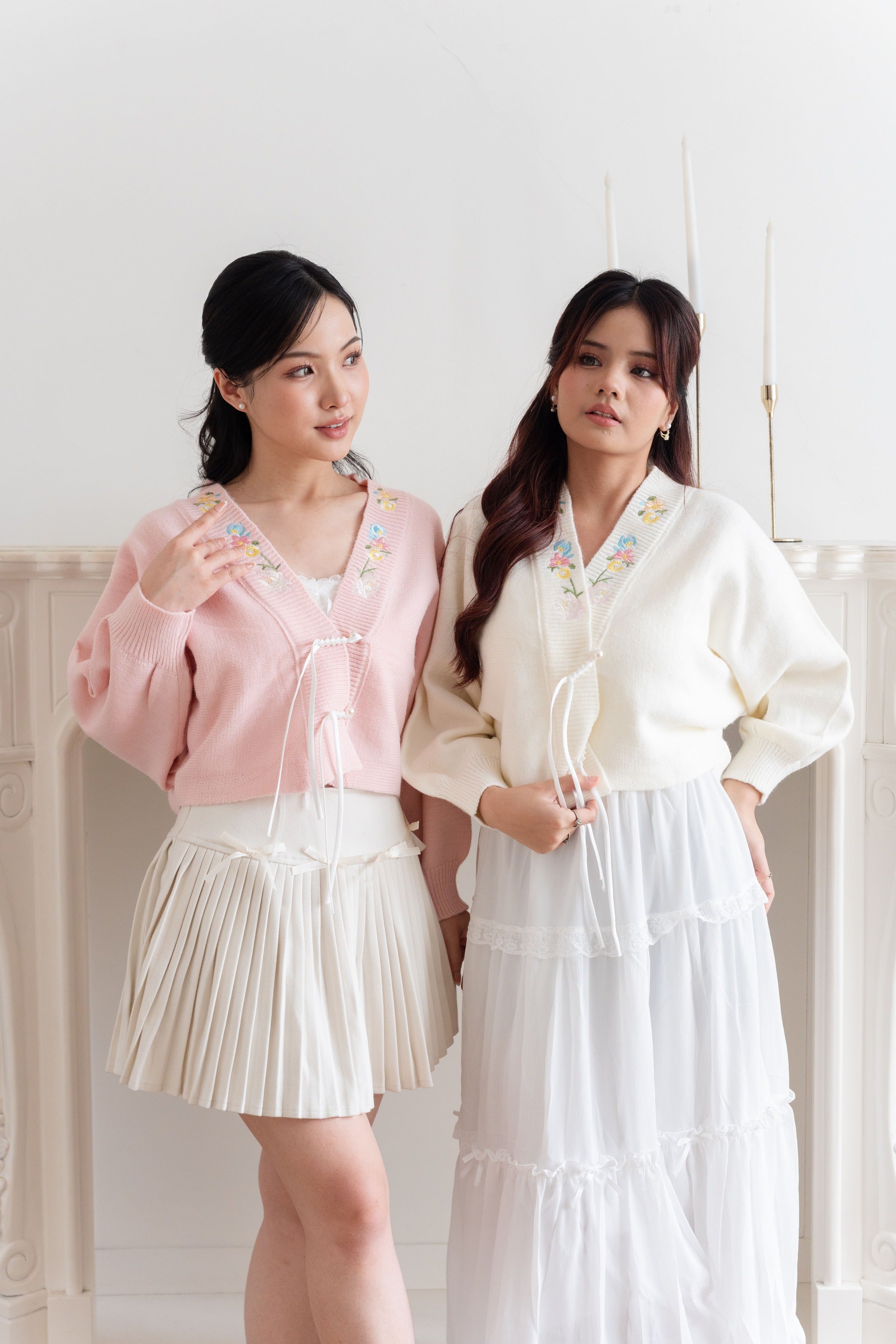 Cardigan Motif Bunga Embroidery