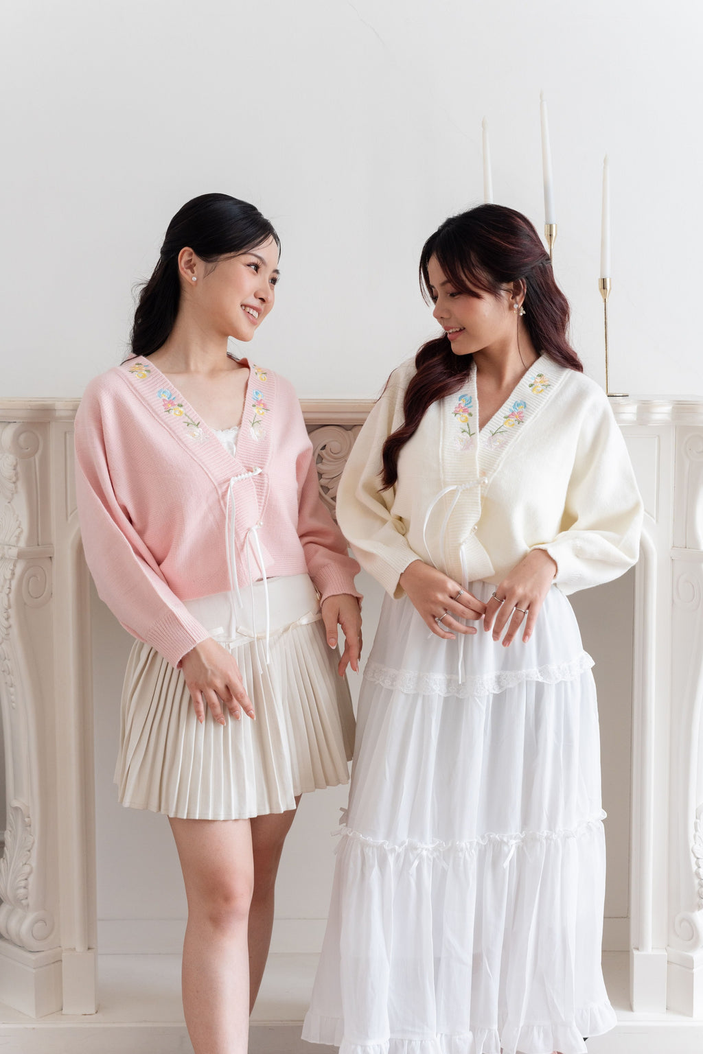 Cardigan Motif Bunga Embroidery