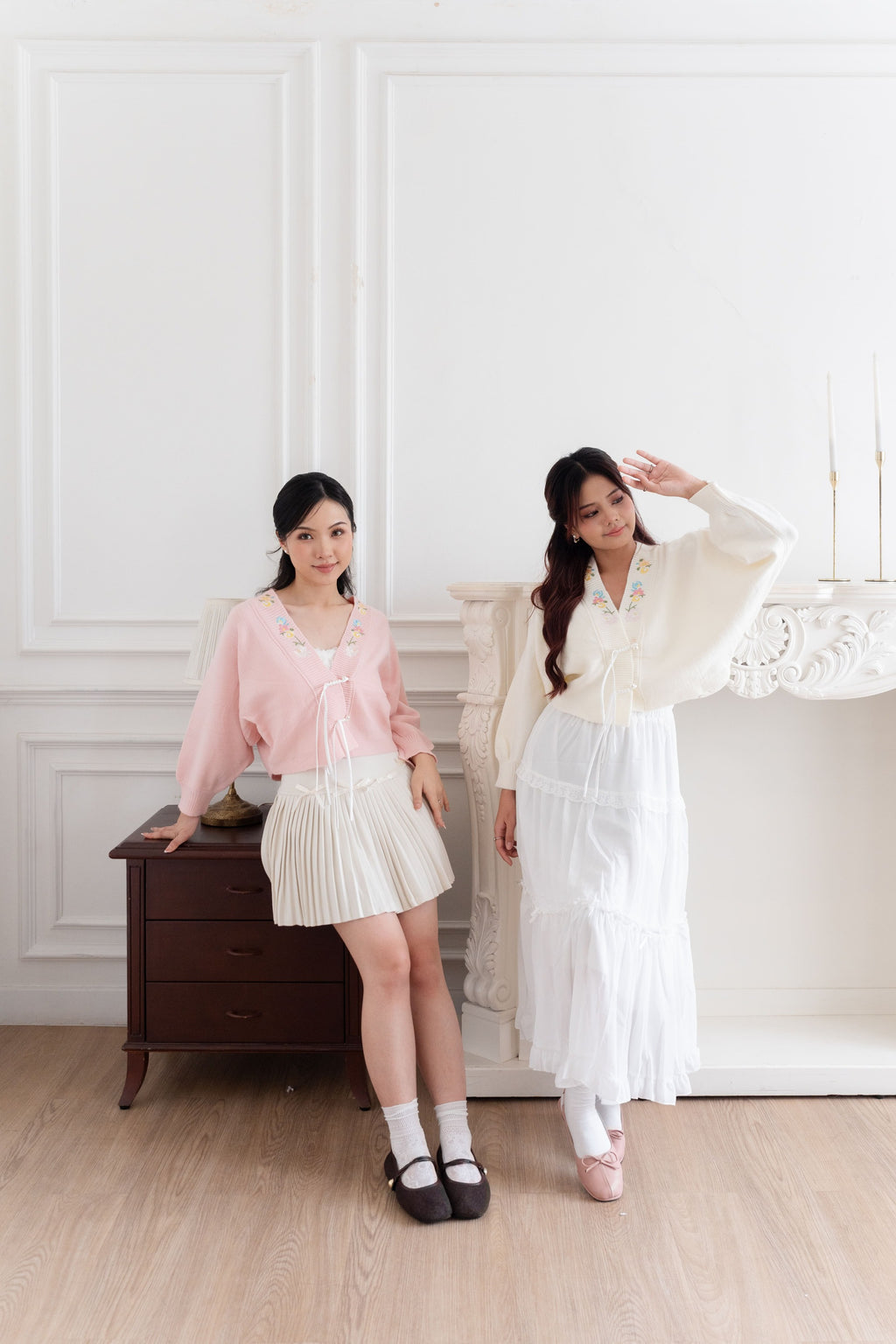 Cardigan Motif Bunga Embroidery