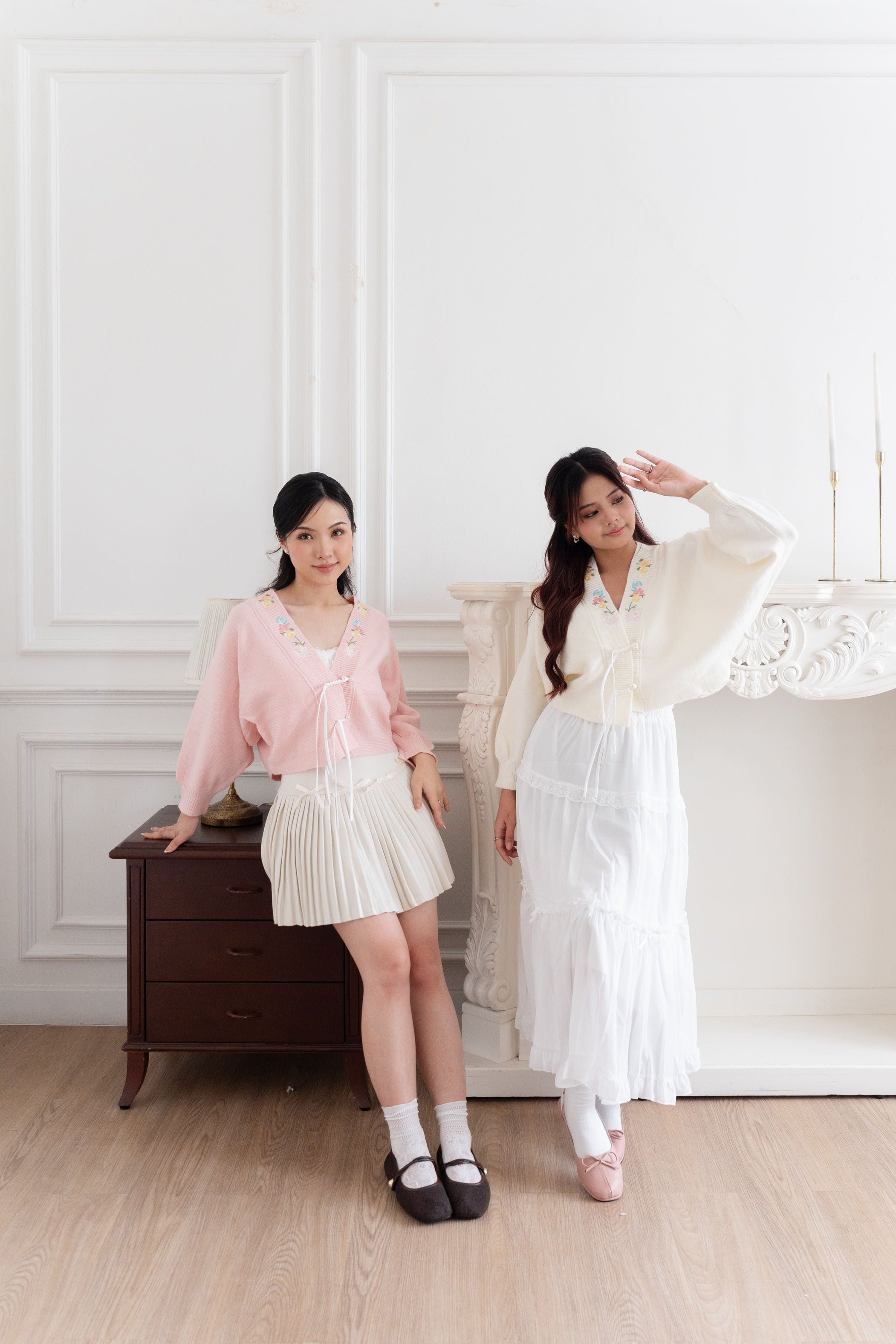 Cardigan Motif Bunga Embroidery