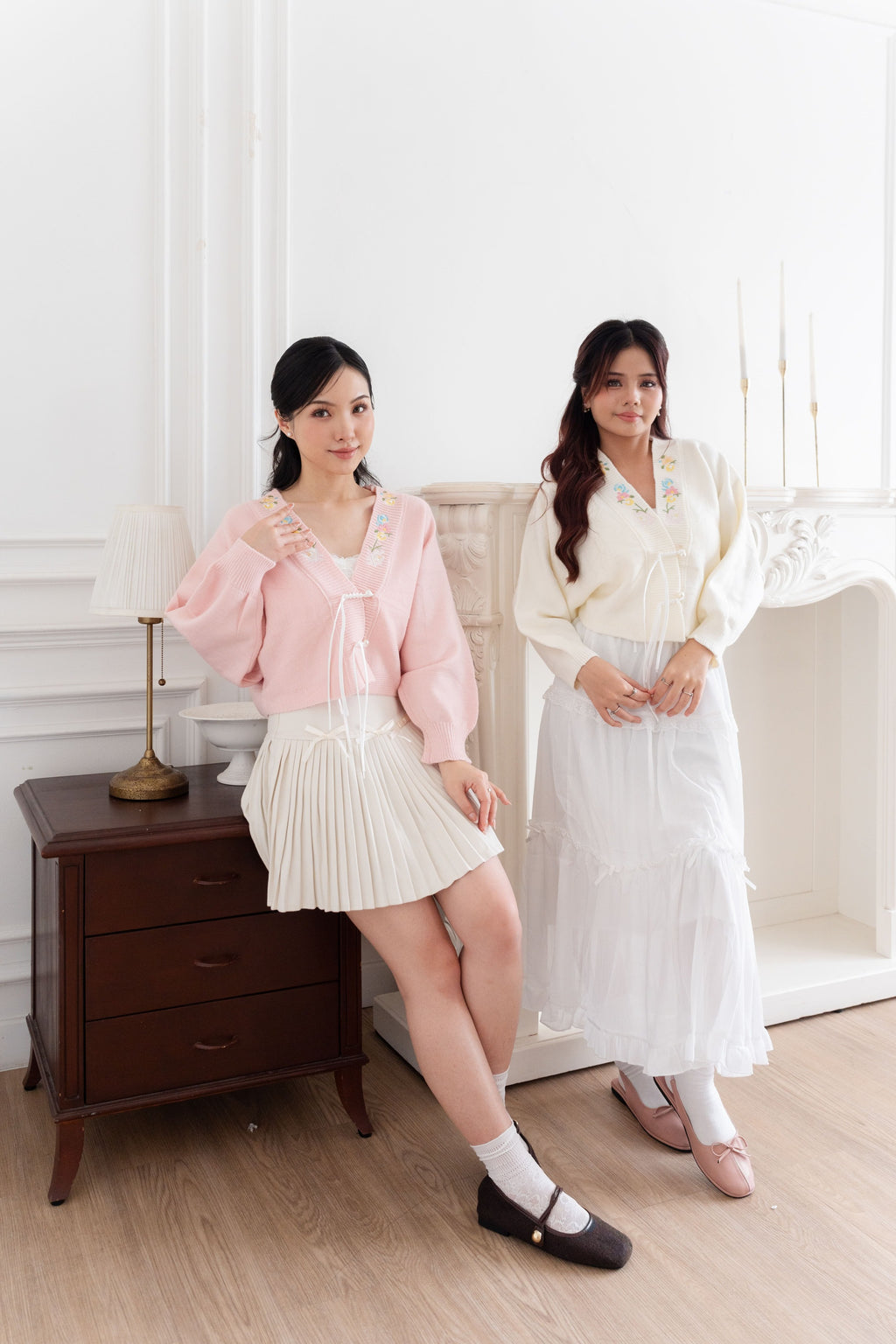 Cardigan Motif Bunga Embroidery