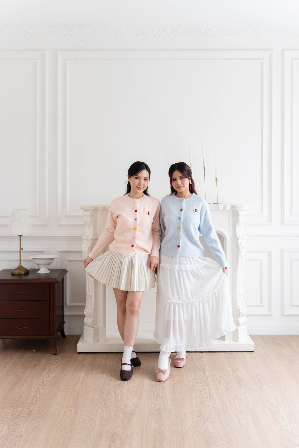 Cardigan Motif Bunga Rose