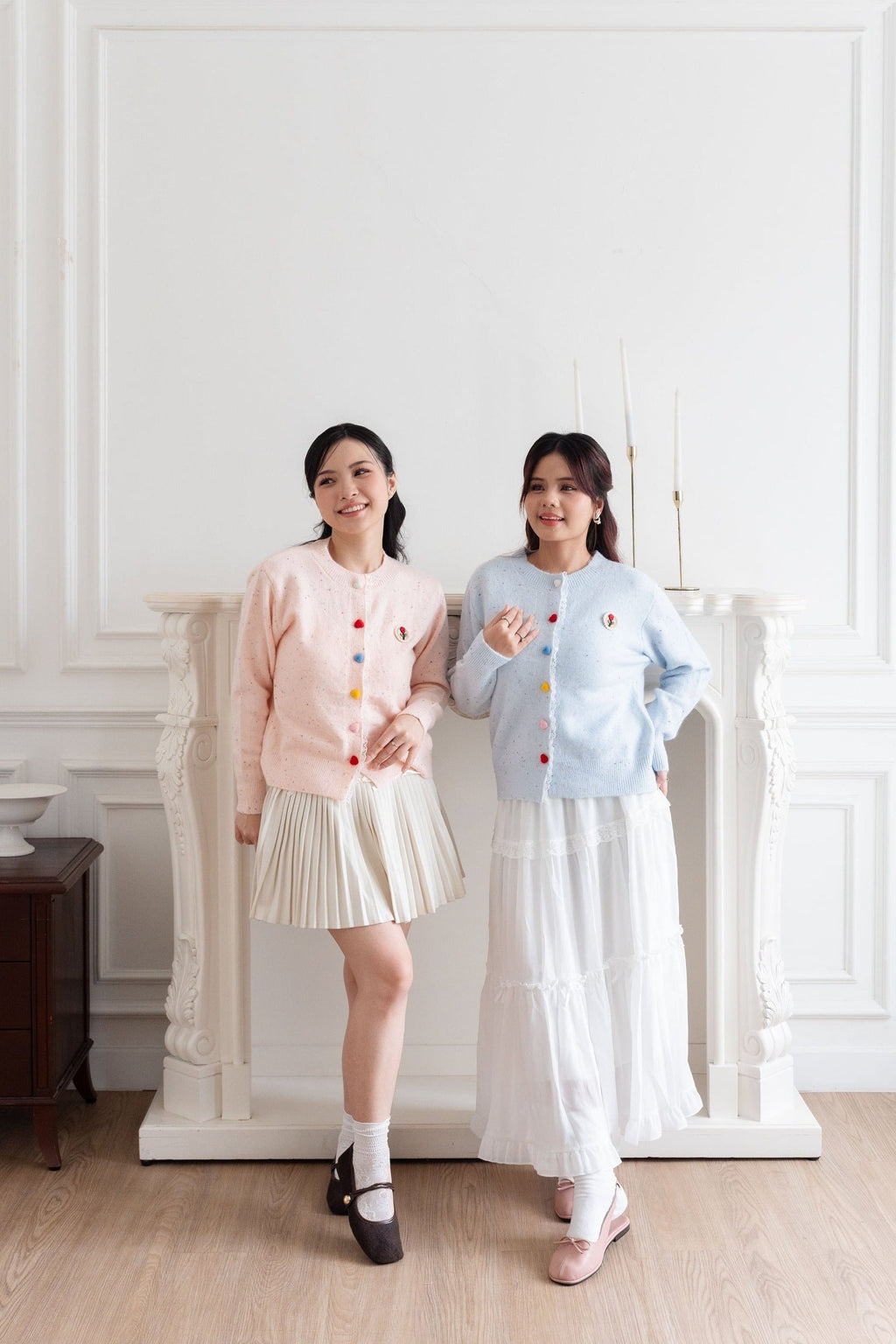 Cardigan Motif Bunga Rose