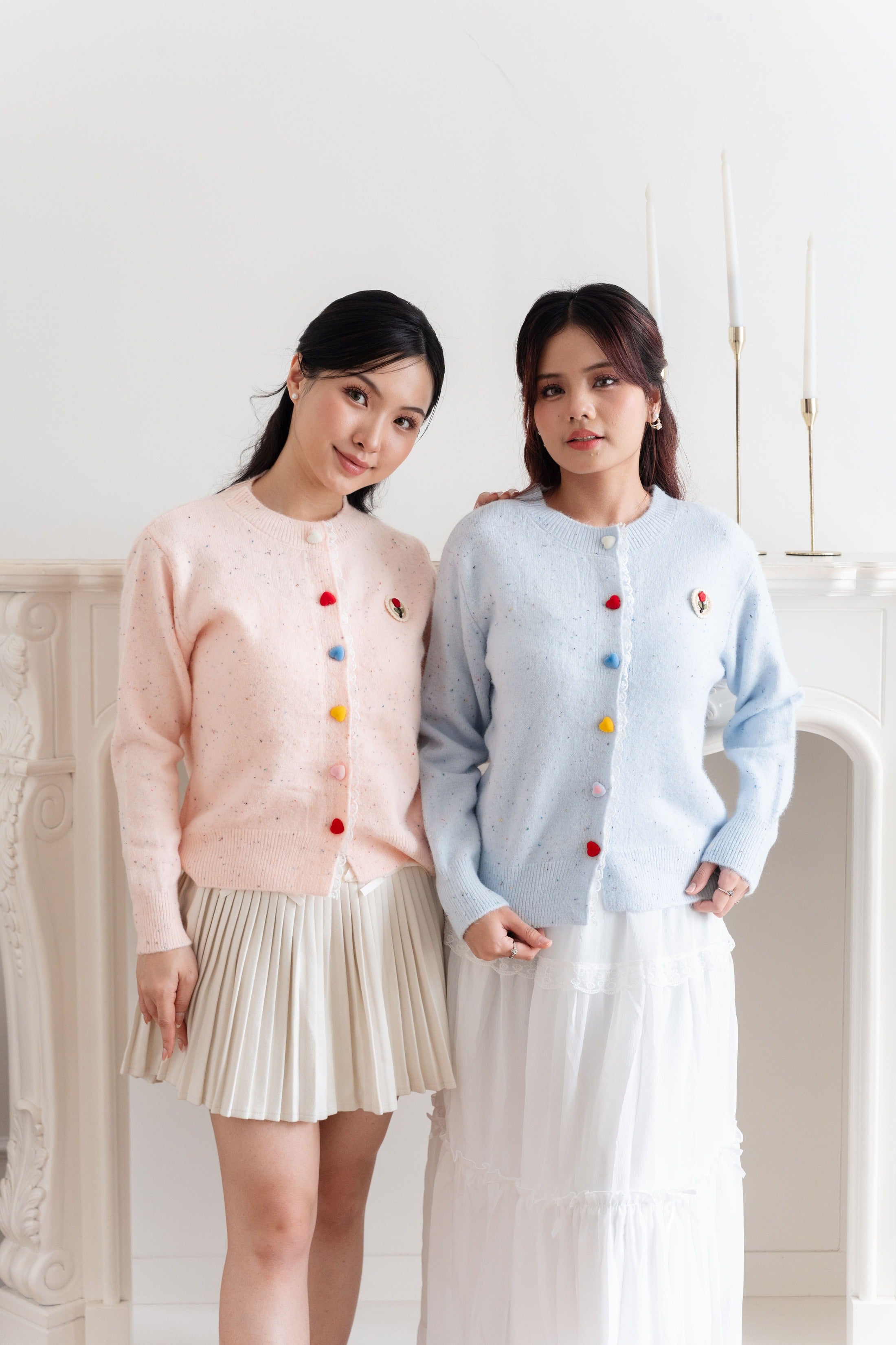 Cardigan Motif Bunga Rose