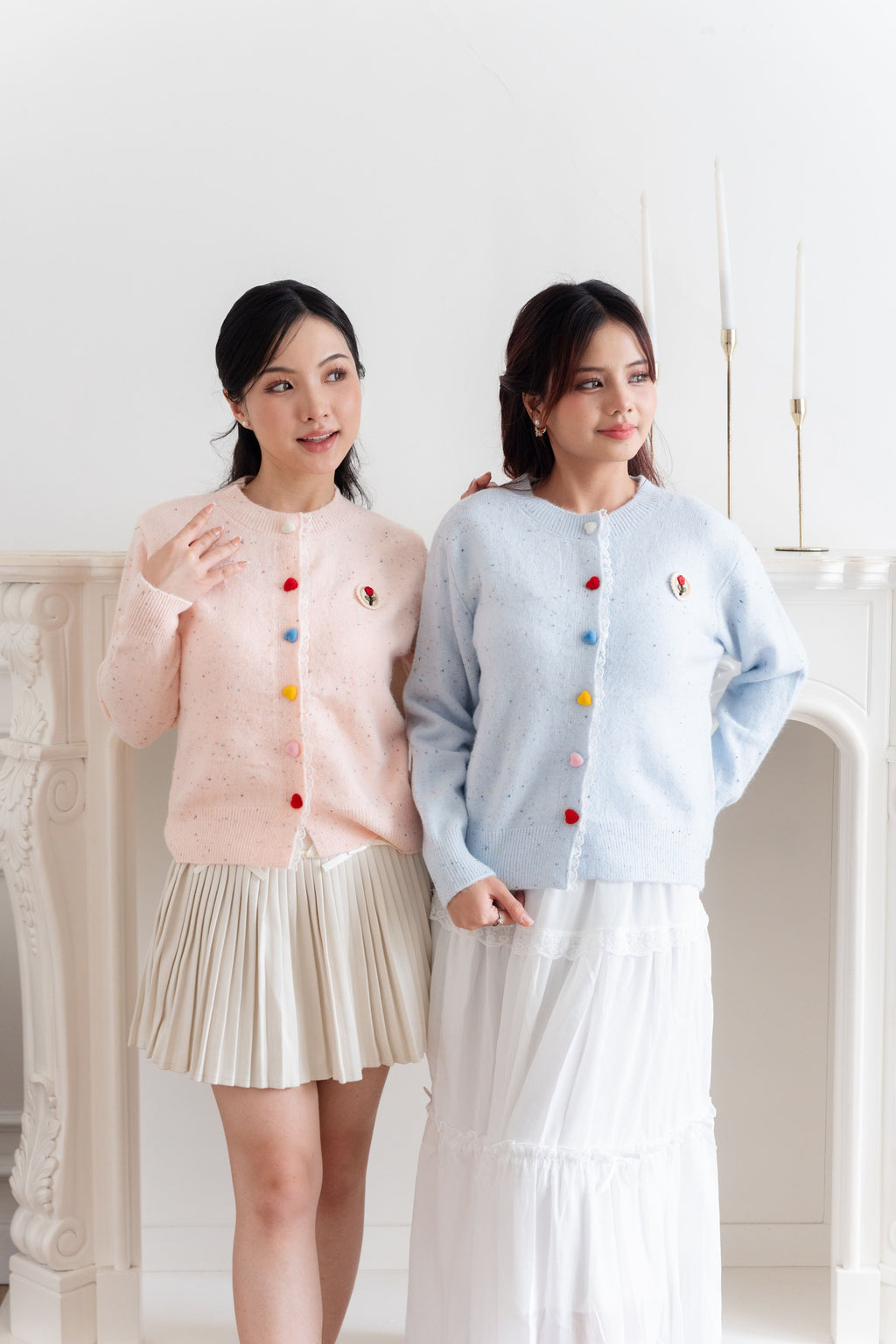 Cardigan Motif Bunga Rose
