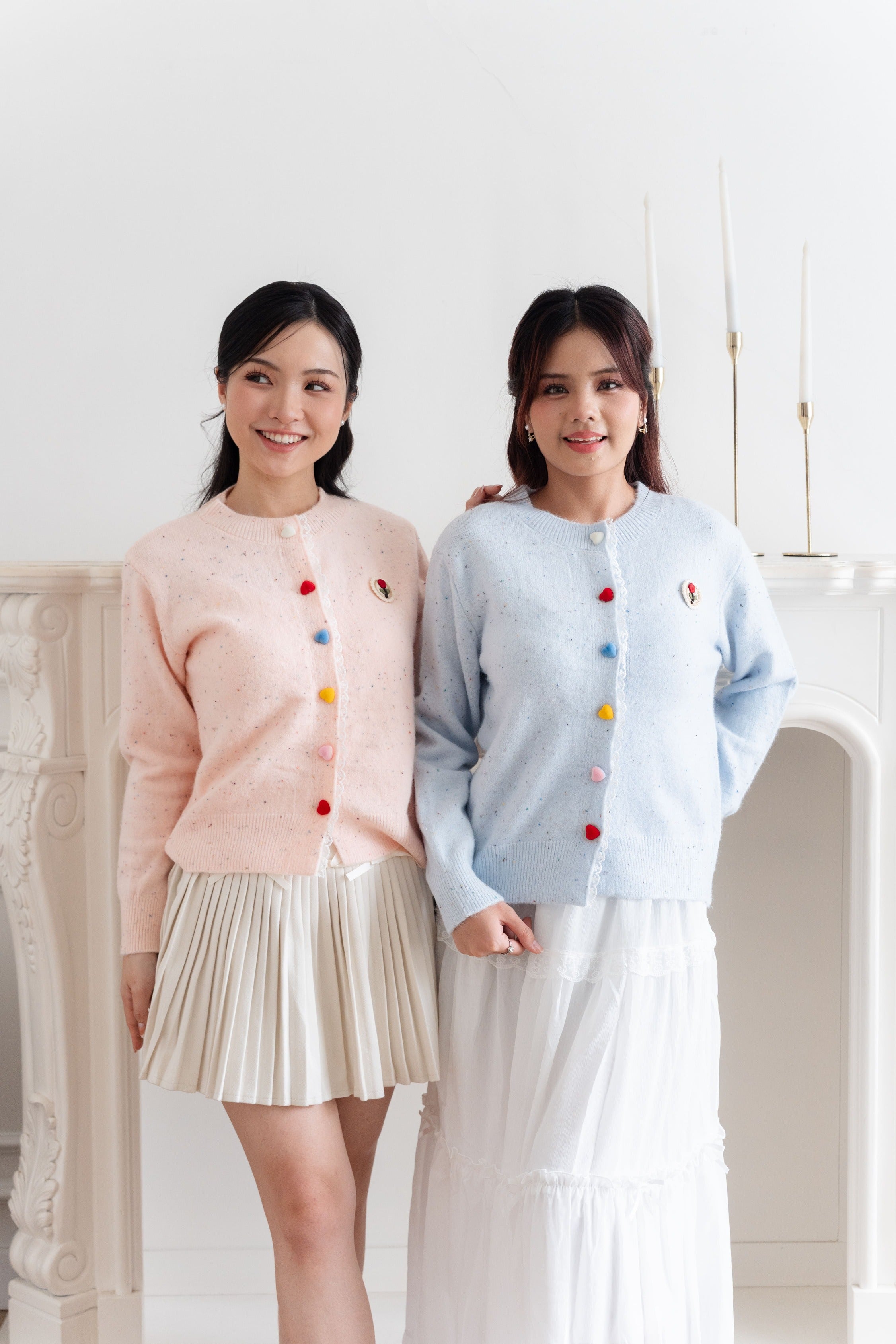 Cardigan Motif Bunga Rose