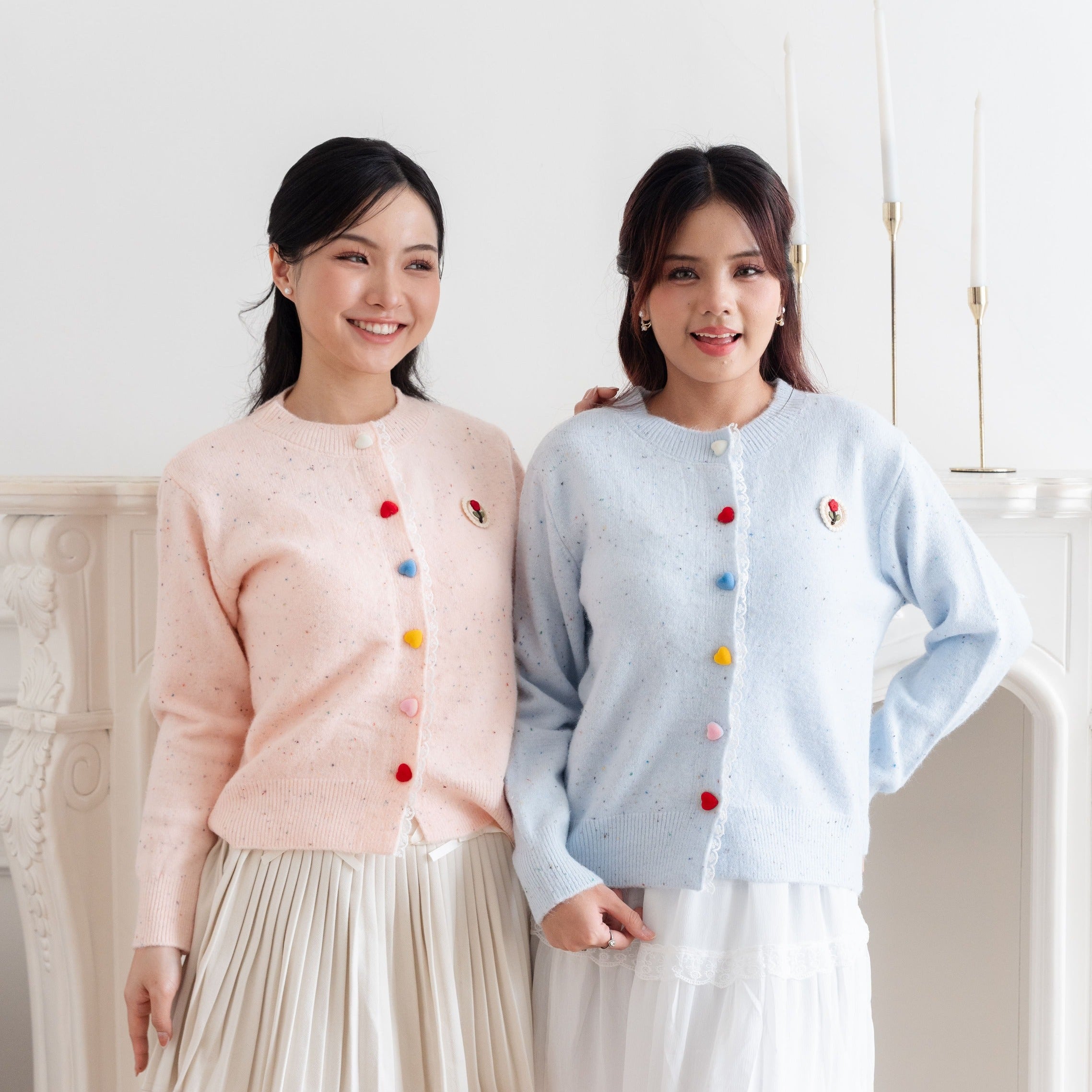 Cardigan Motif Bunga Rose