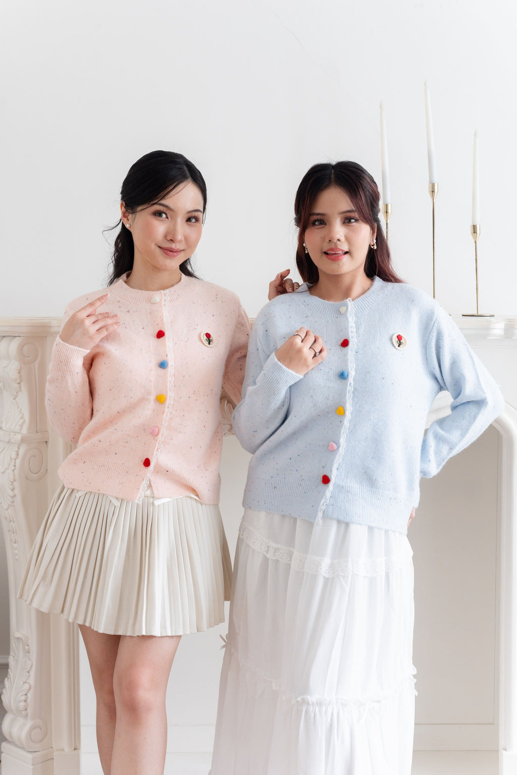 Cardigan Motif Bunga Rose