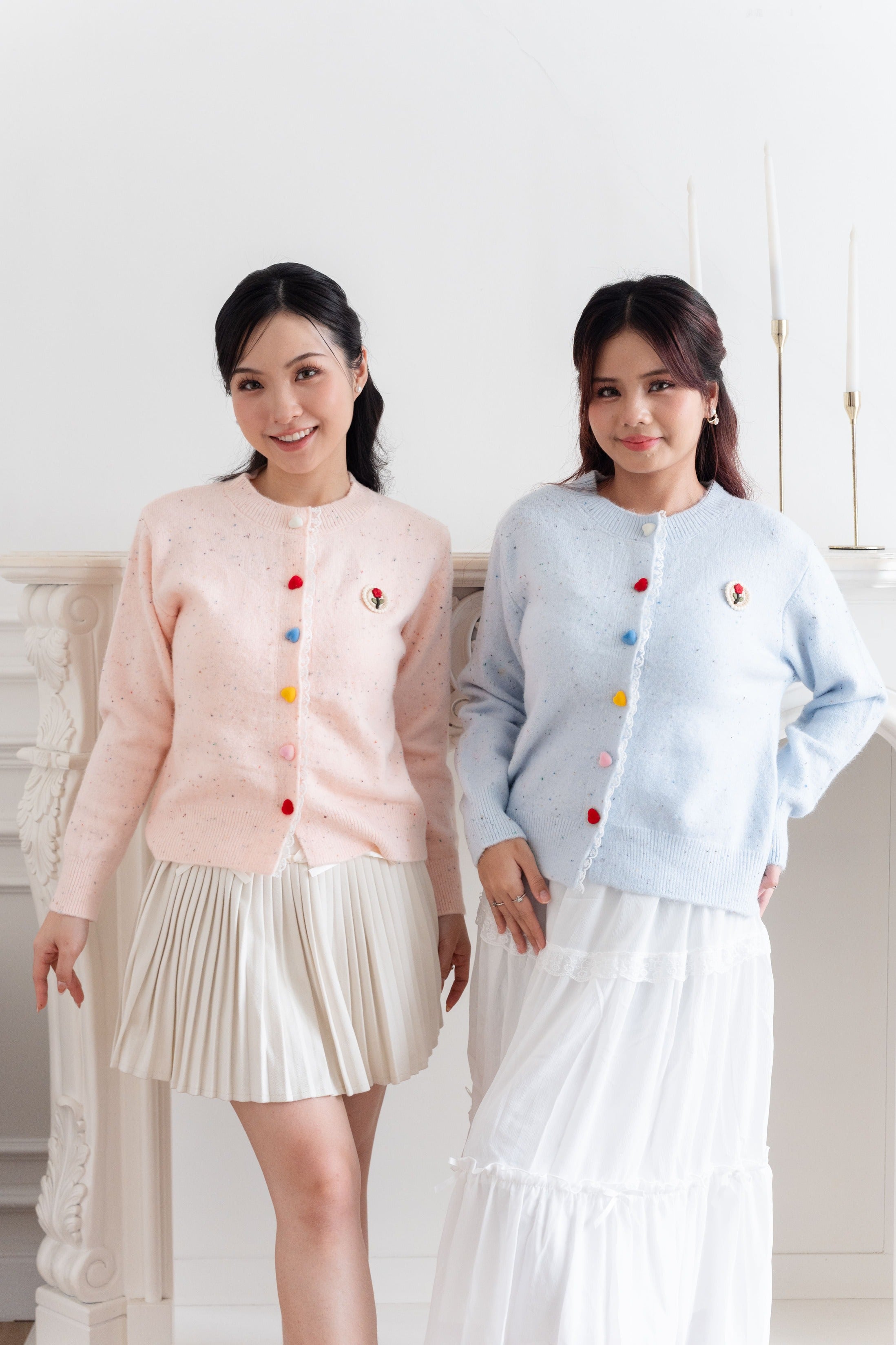 Cardigan Motif Bunga Rose