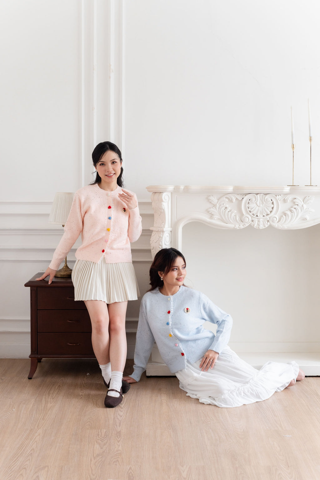 Cardigan Motif Bunga Rose