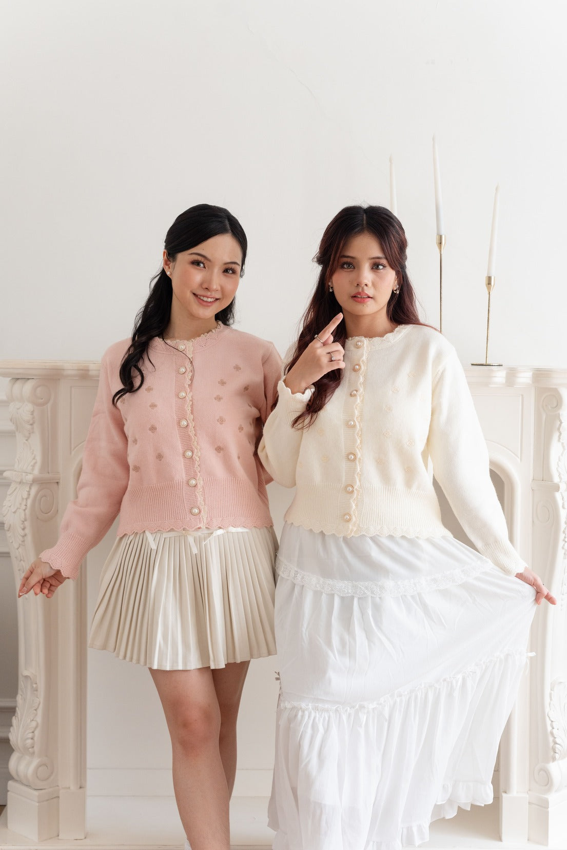 Cardigan Motif Clover