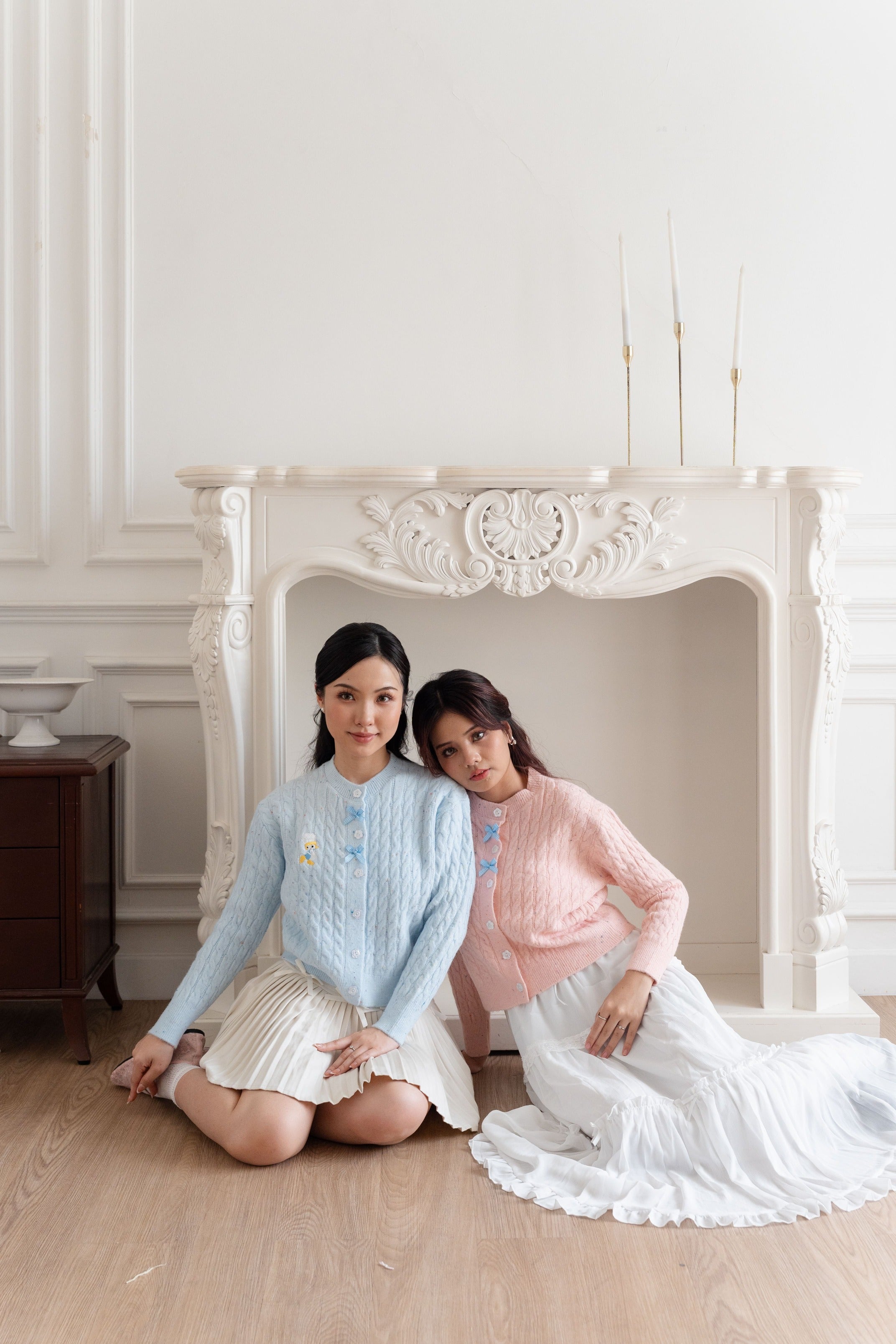 Cardigan Motif Cable Duck