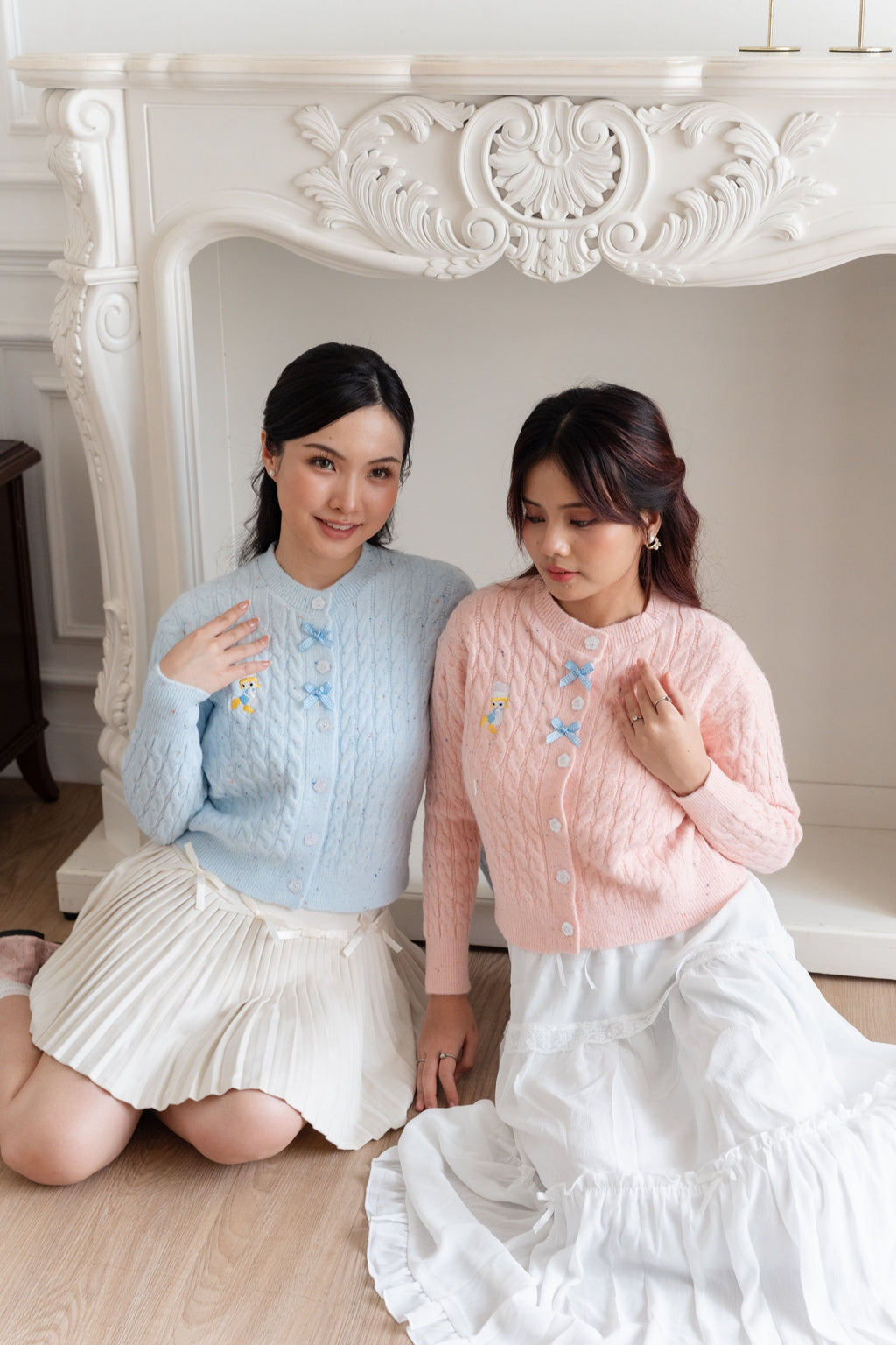 Cardigan Motif Cable Duck