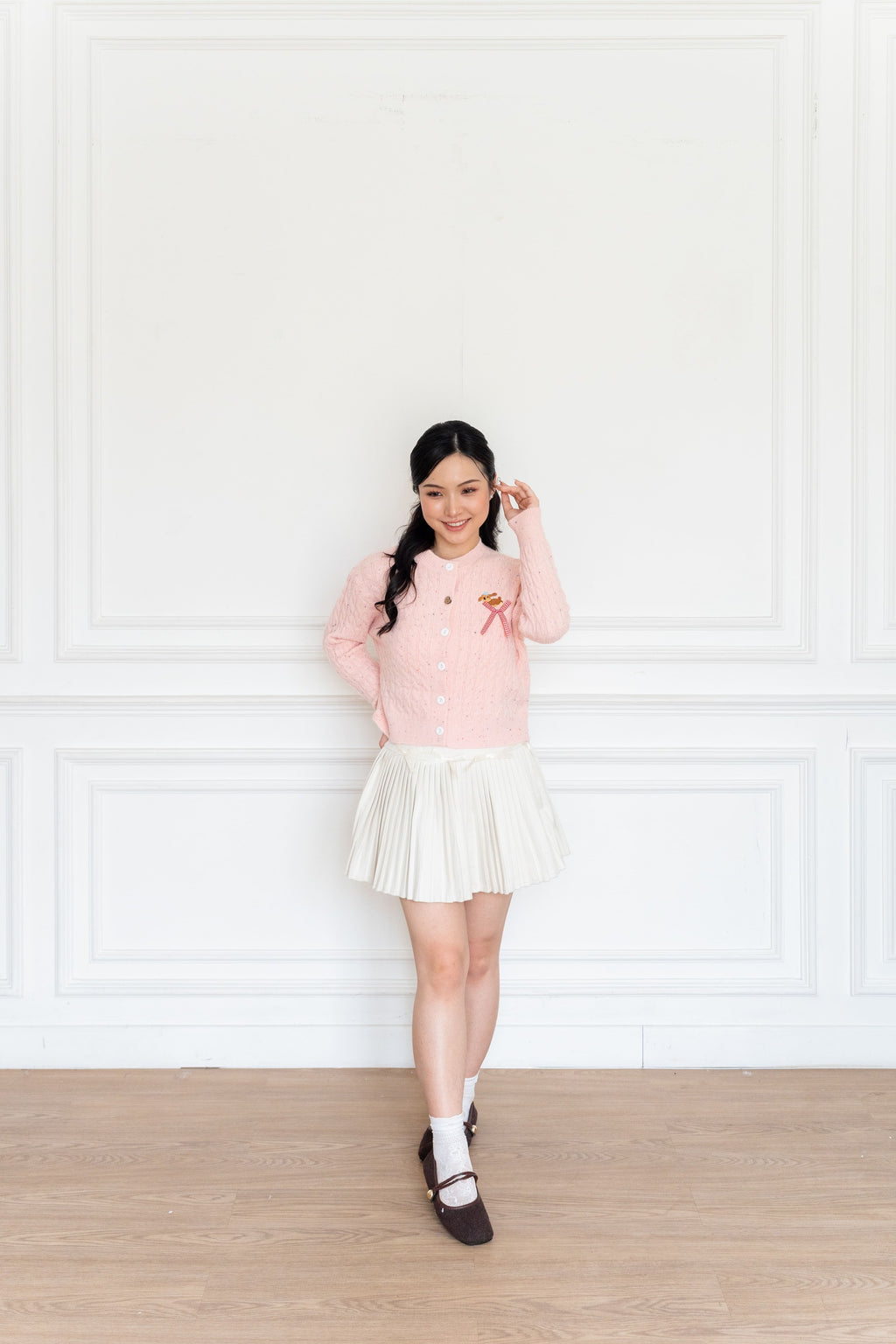 Cardigan Motif Puppy Pita