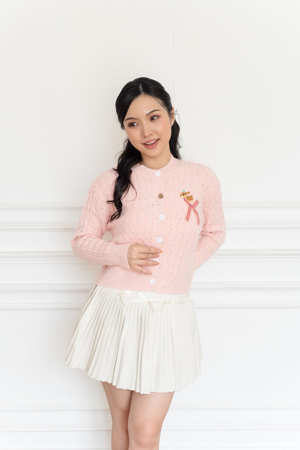 Cardigan Motif Puppy Pita