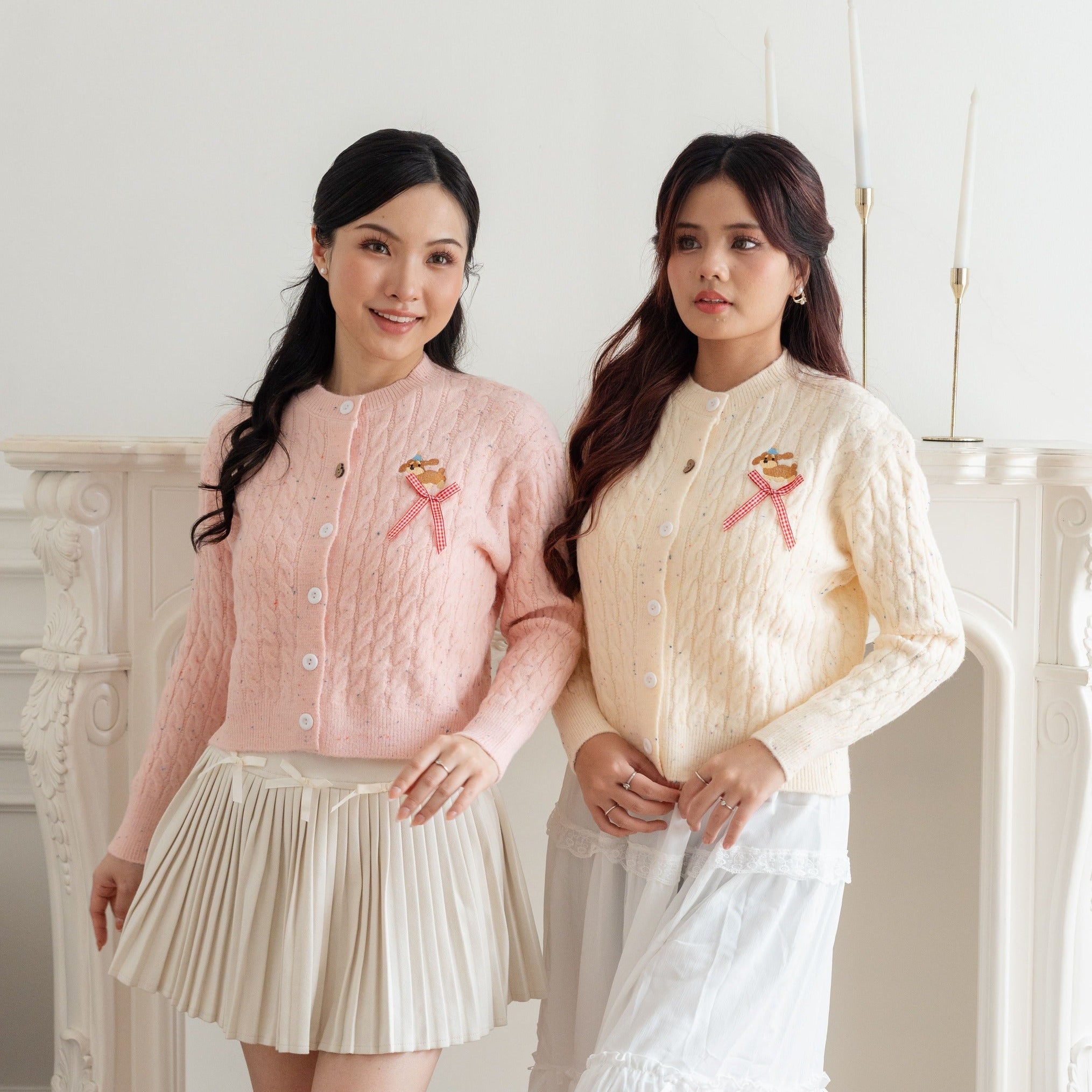 Cardigan Motif Puppy Pita
