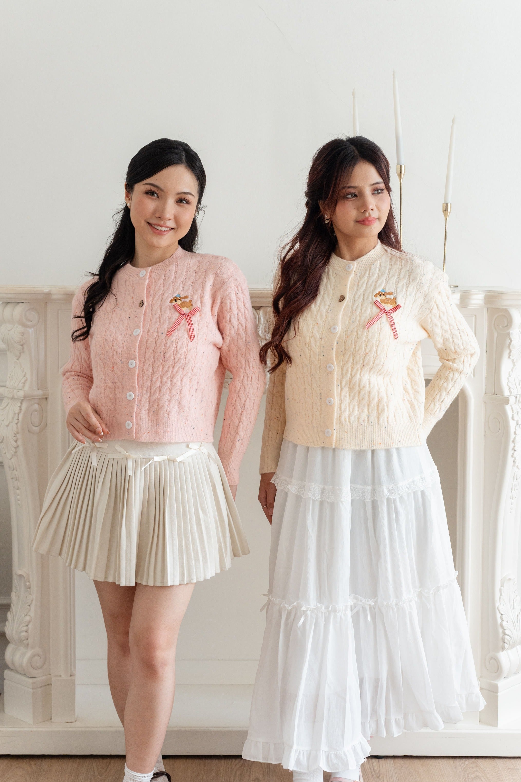 Cardigan Motif Puppy Pita