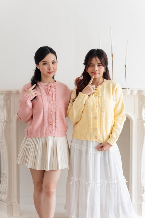 Cardigan Basic Bow Tali