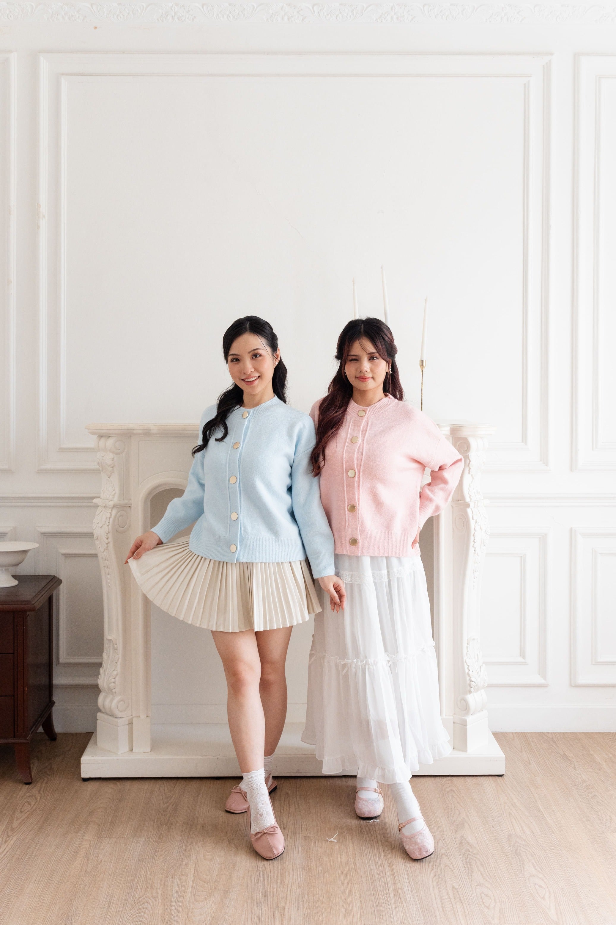 Cardigan Basic Big Button