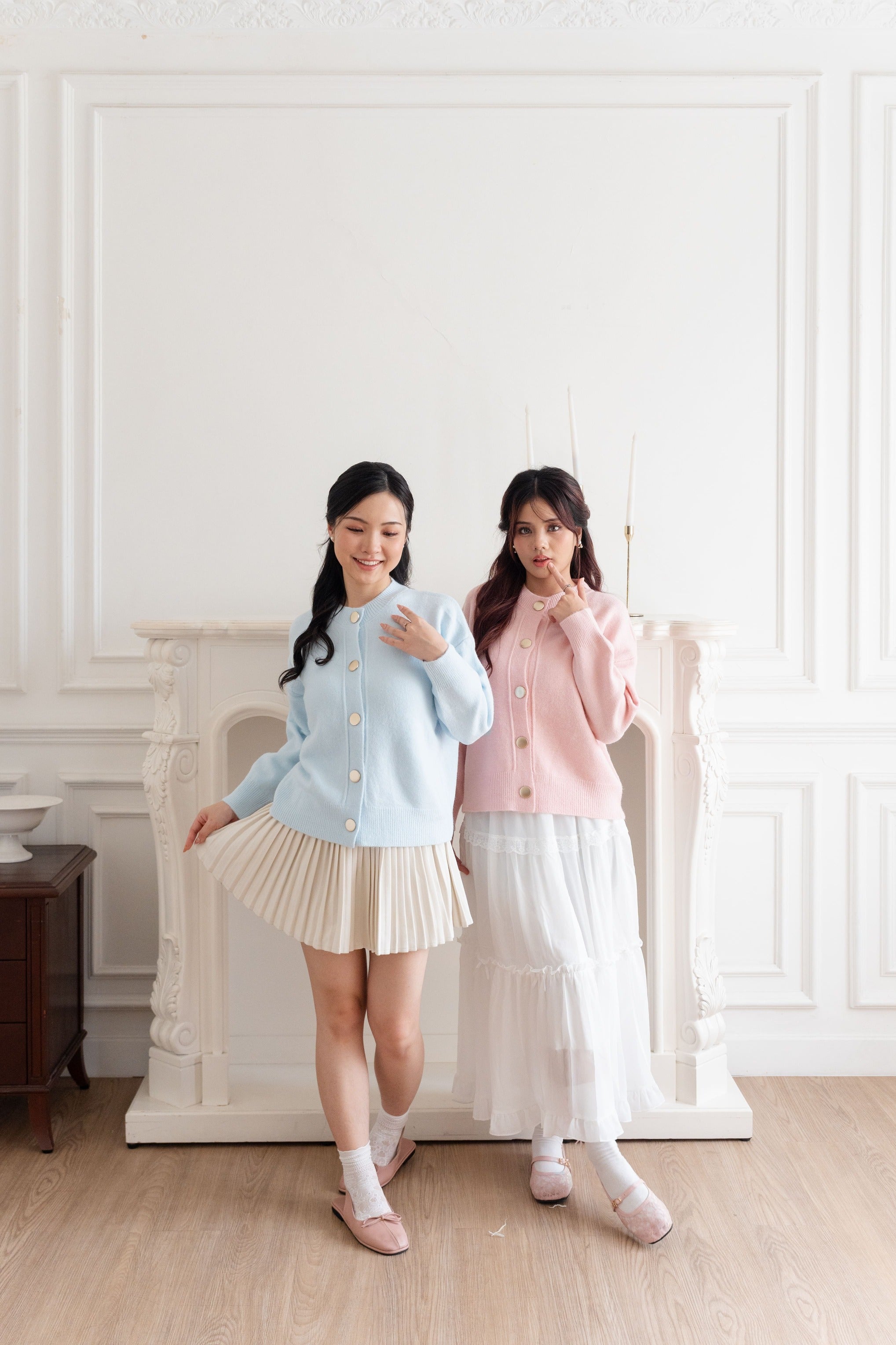 Cardigan Basic Big Button