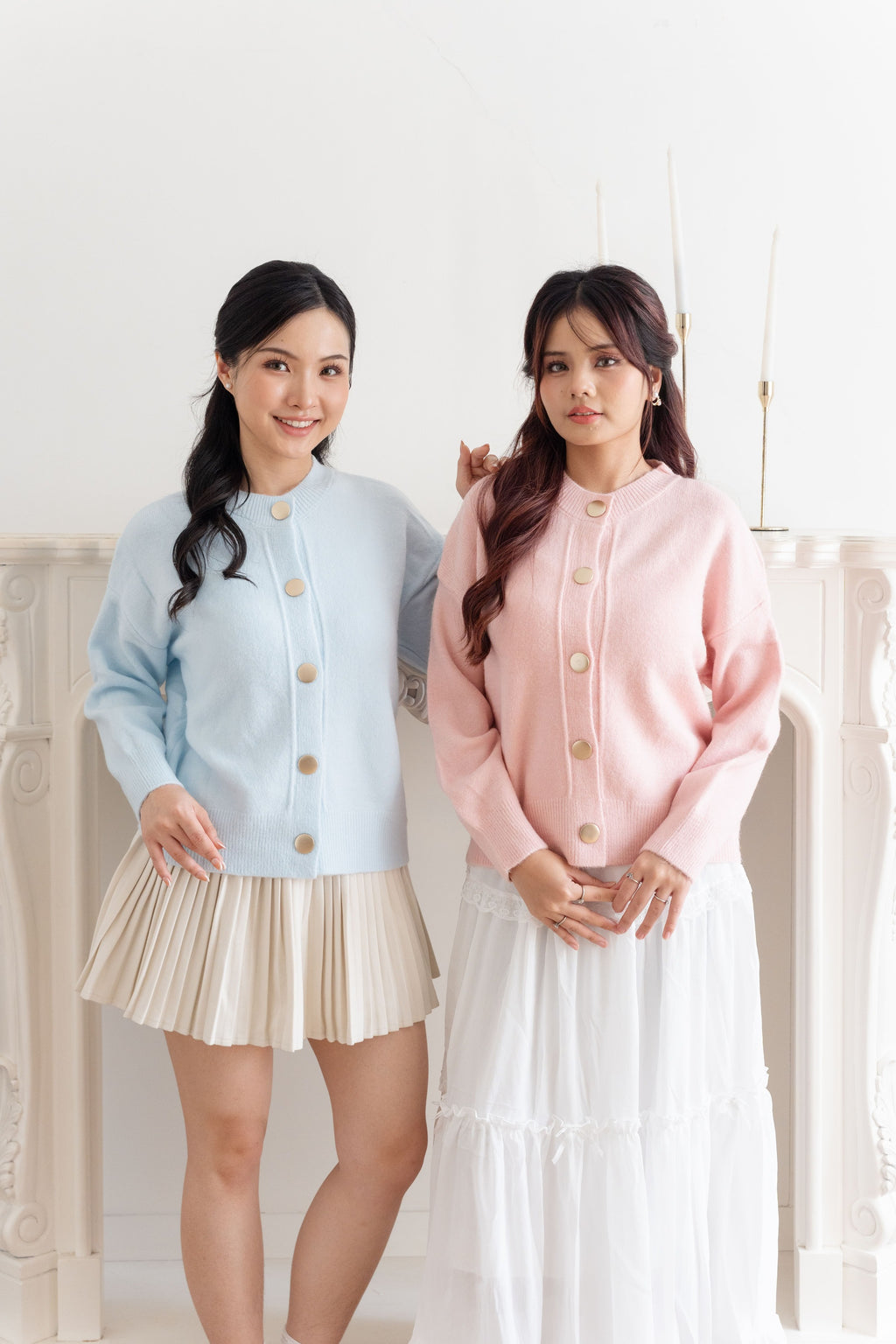 Cardigan Basic Big Button