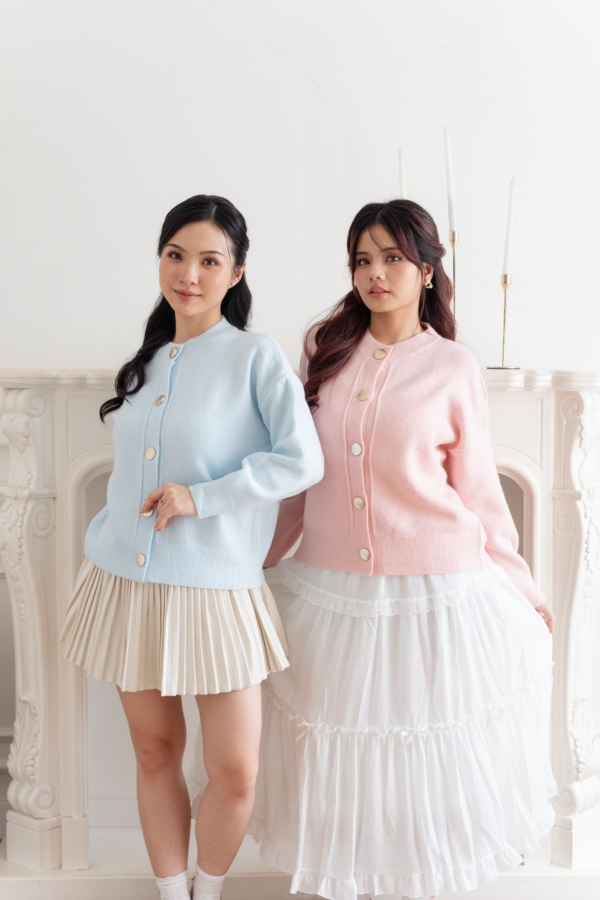 Cardigan Basic Big Button