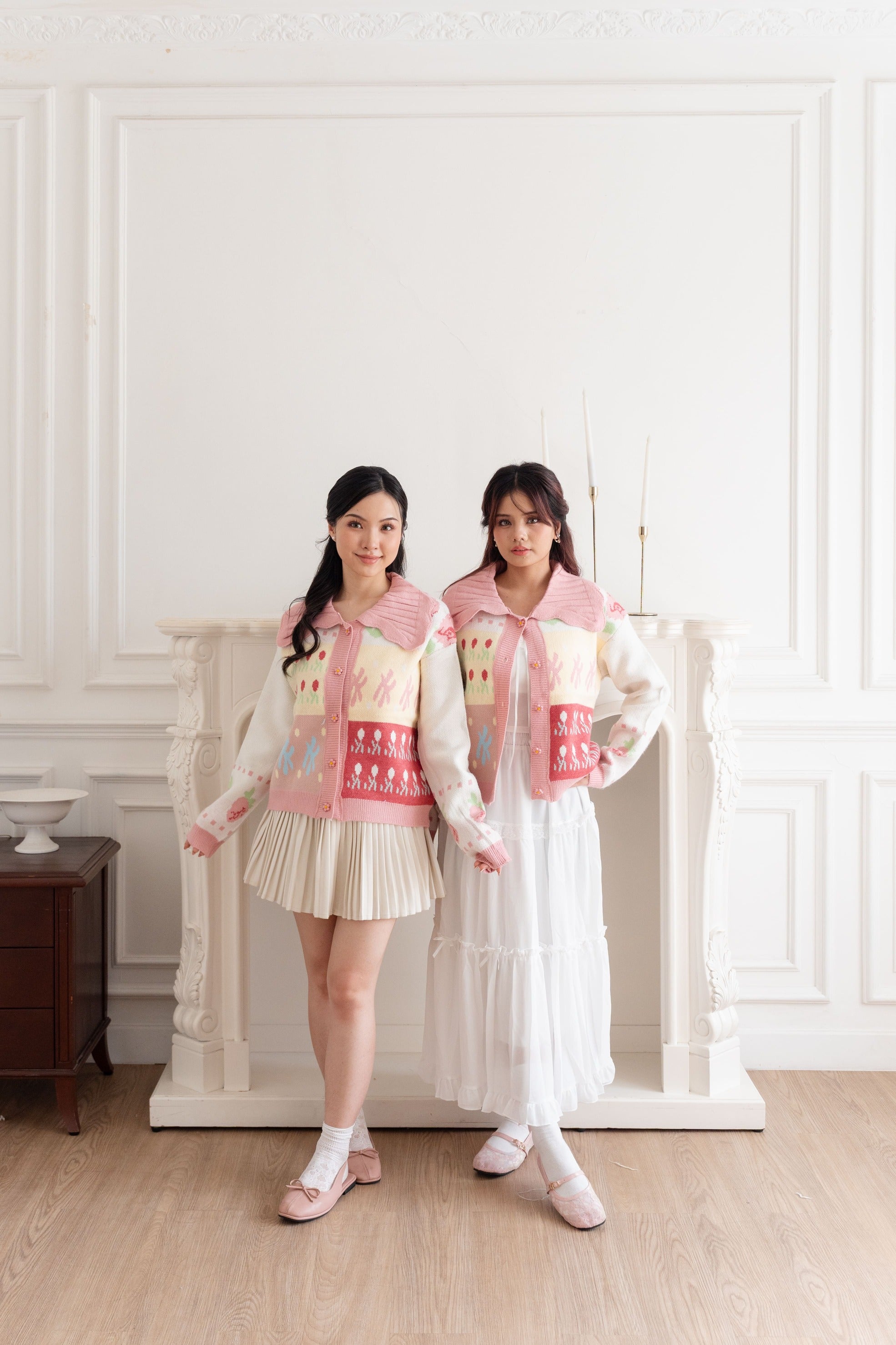 Cardigan Motif Stoberi Pita