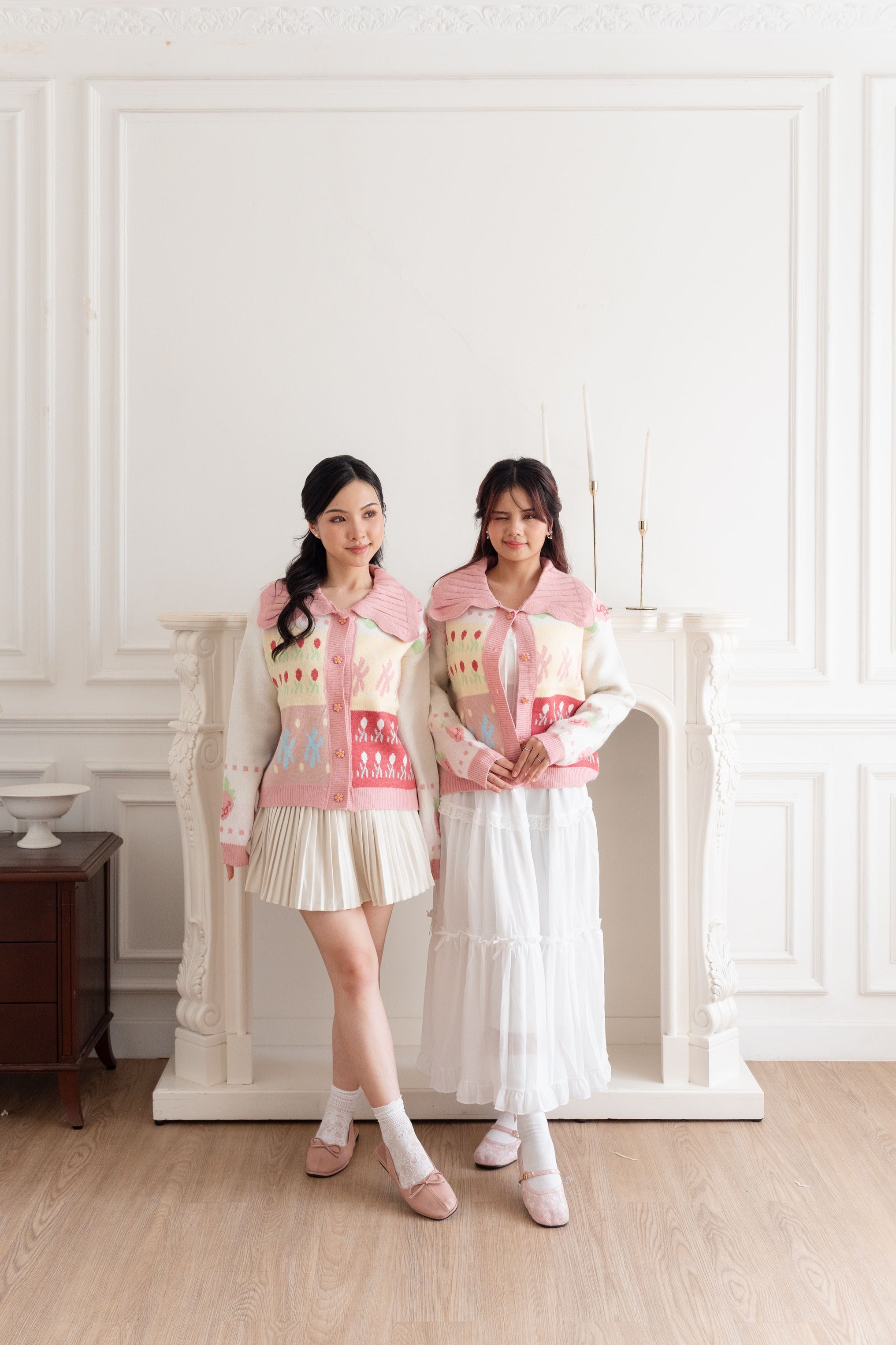 Cardigan Motif Stoberi Pita